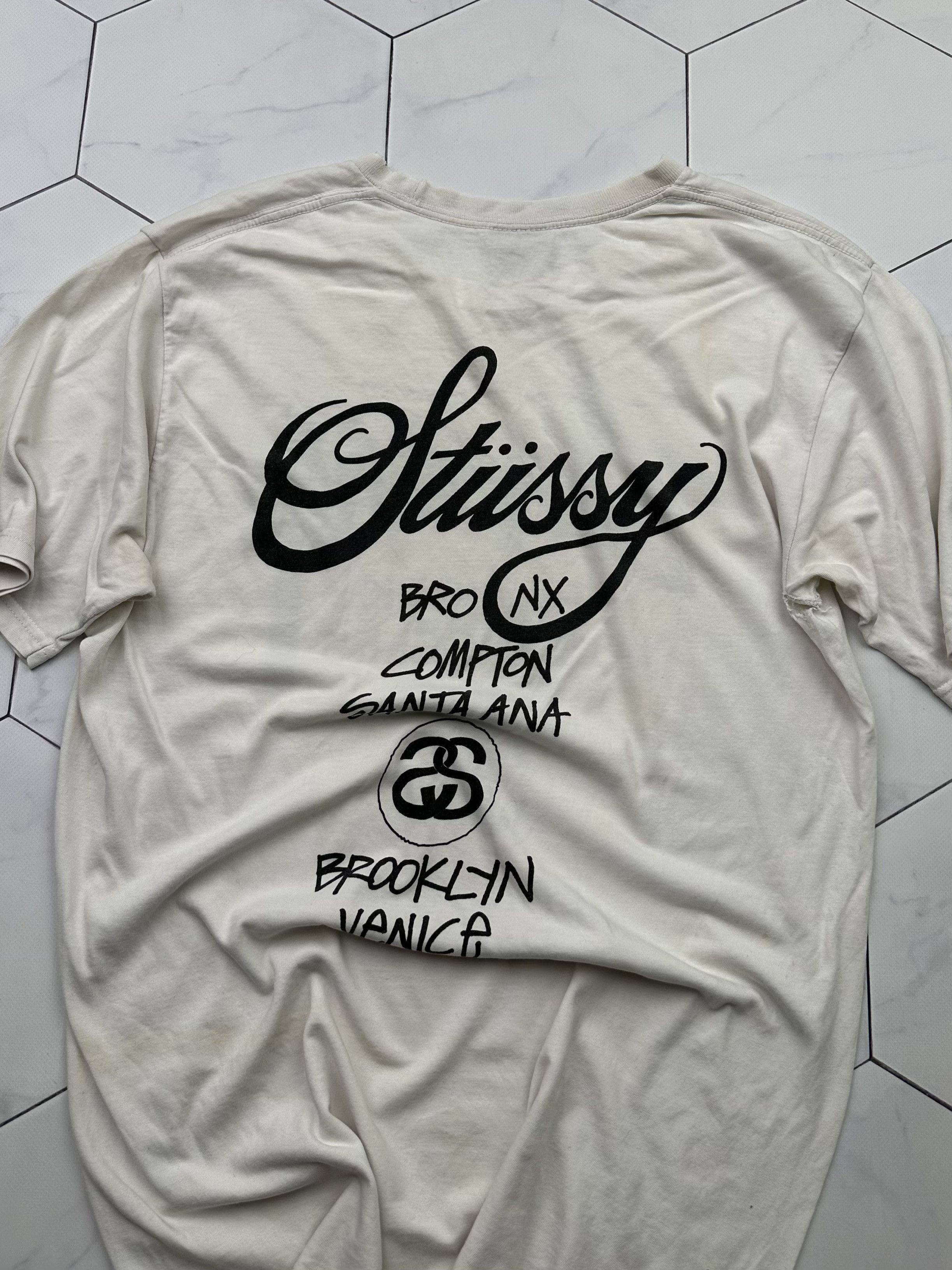 Stussy Stussy Thrashed Distressed Vintage T-Shirt (B204) Size US M / EU 48-50 / 2 - 12 Thumbnail
