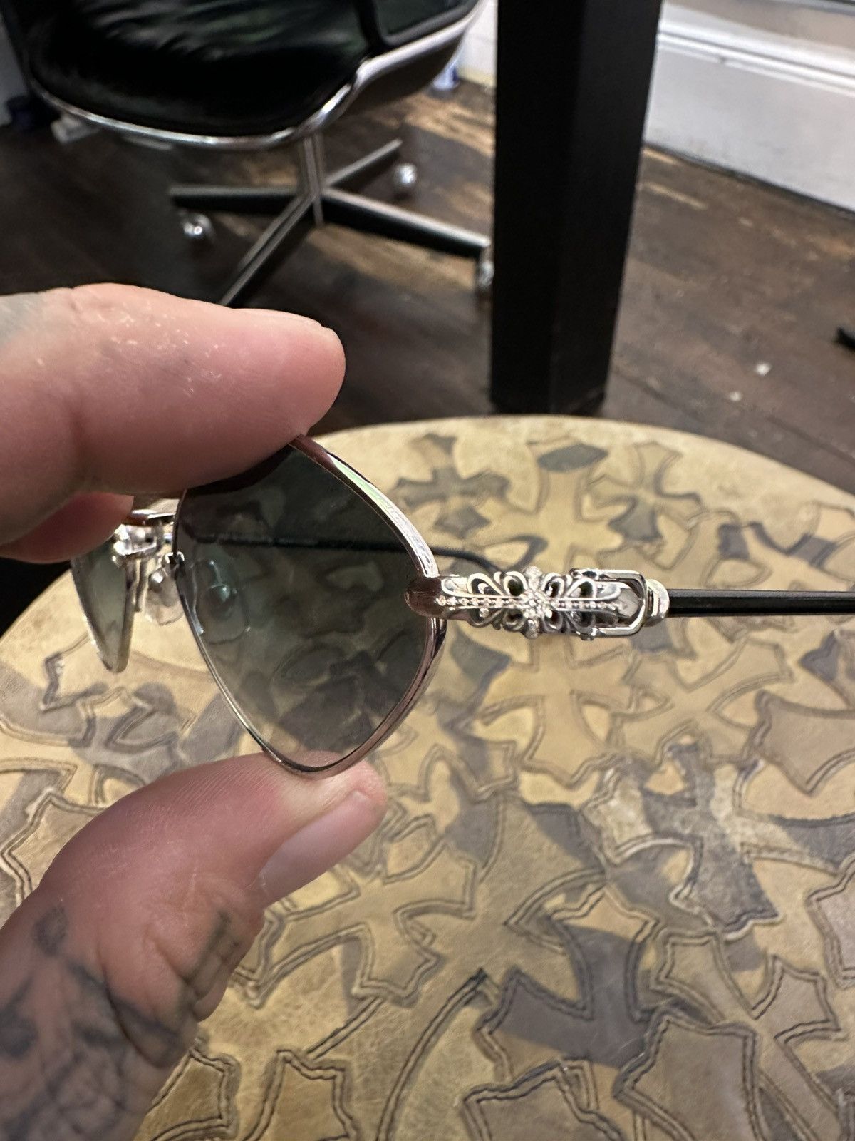Chrome Hearts Chrome hearts DIAMOND DOG SUNGLASSES NEW Size ONE SIZE - 4 Thumbnail