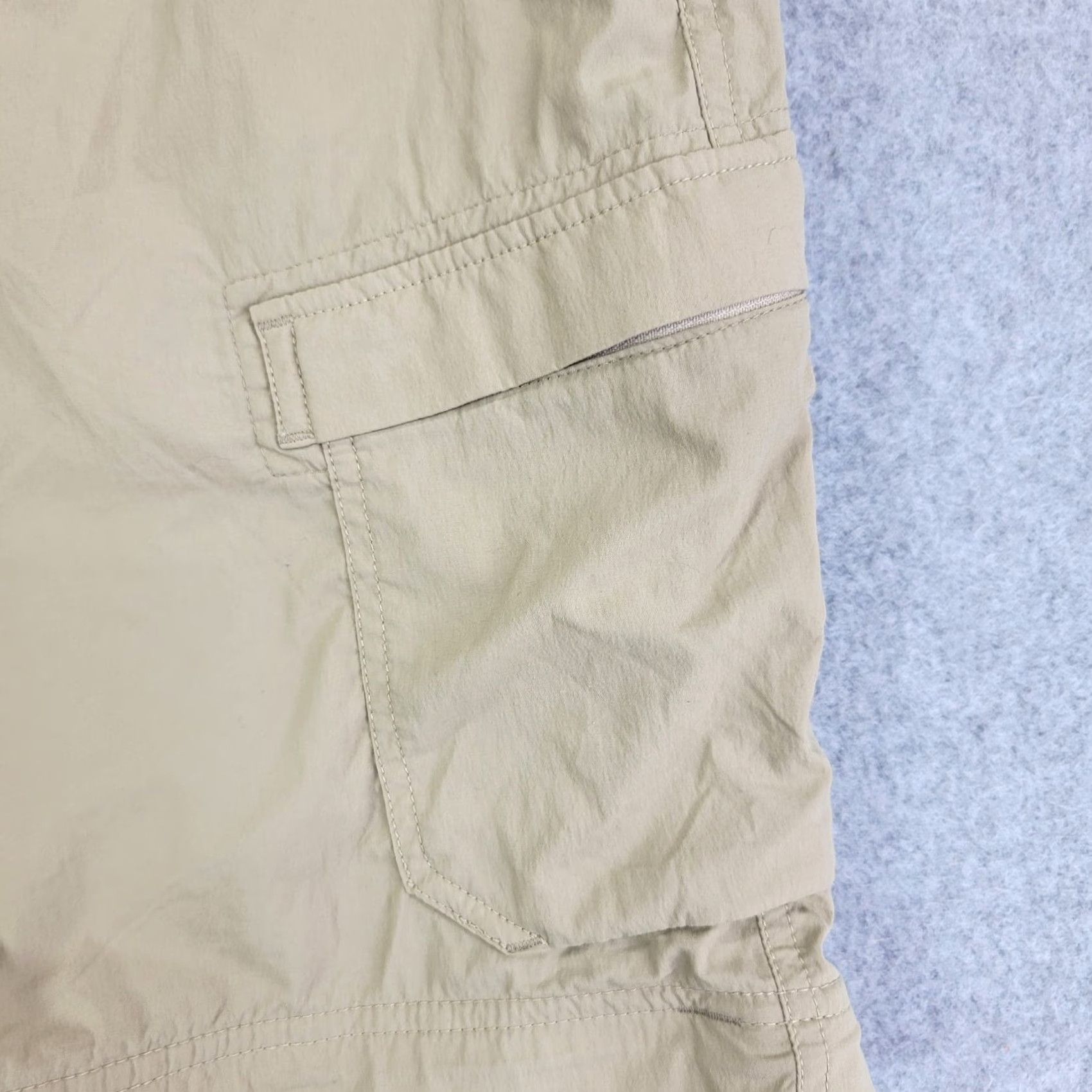 Vintage REI Co Op shorts Womens 14 Convertible Zip Off Cargo Hiking Outdoor Tan Pants Size 36" / US 14 / IT 50 - 2 Thumbnail
