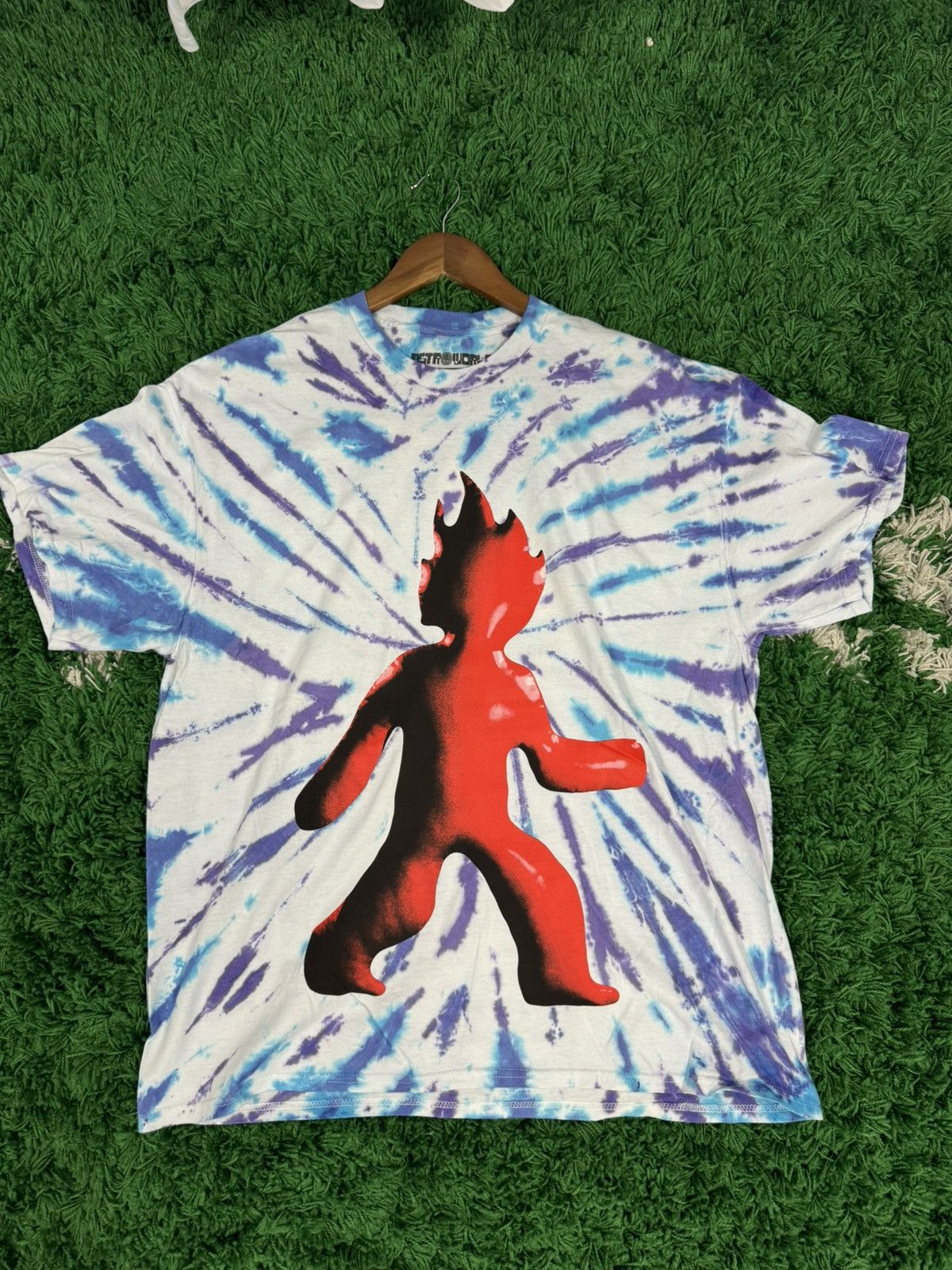 Travis Scott Travis Scott Flame Tee Tie Dye Size L Size US L / EU 52-54 / 3 - 1 Thumbnail