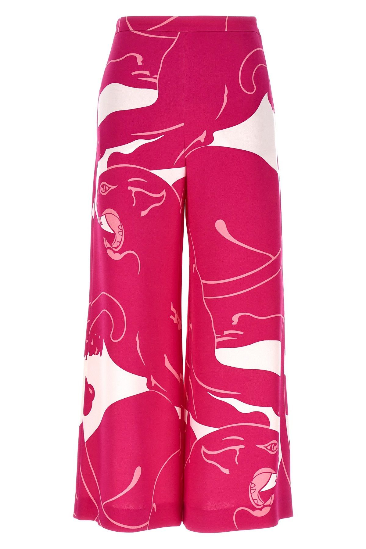 image of Valentino Garavani Valentino 'panther' Pants in Fuchsia, Women's (Size 30)