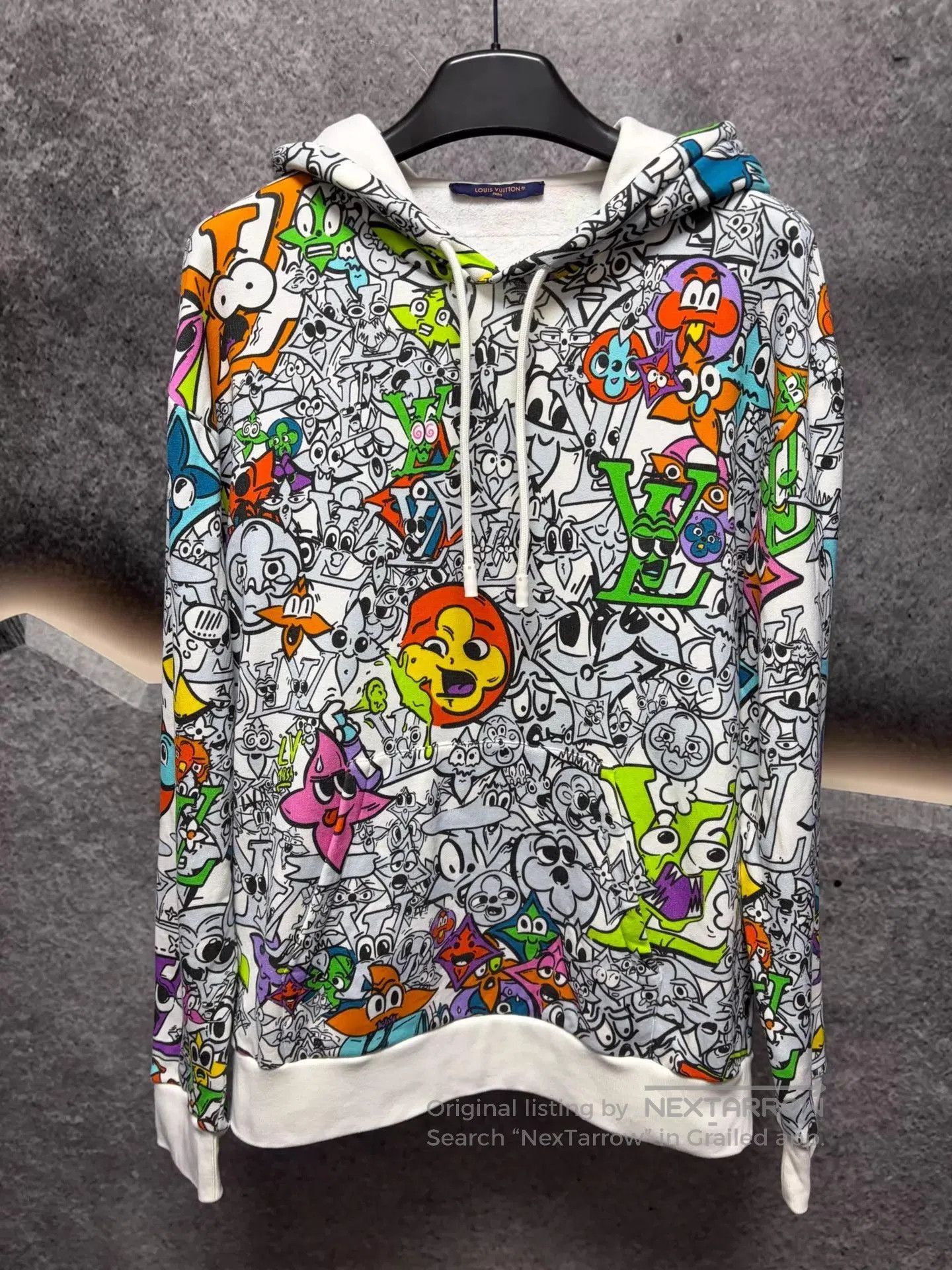 Louis Vuitton Multi Colored Cartoon Print Hoodie. Size US L / EU 52-54 / 3 - 1 Thumbnail