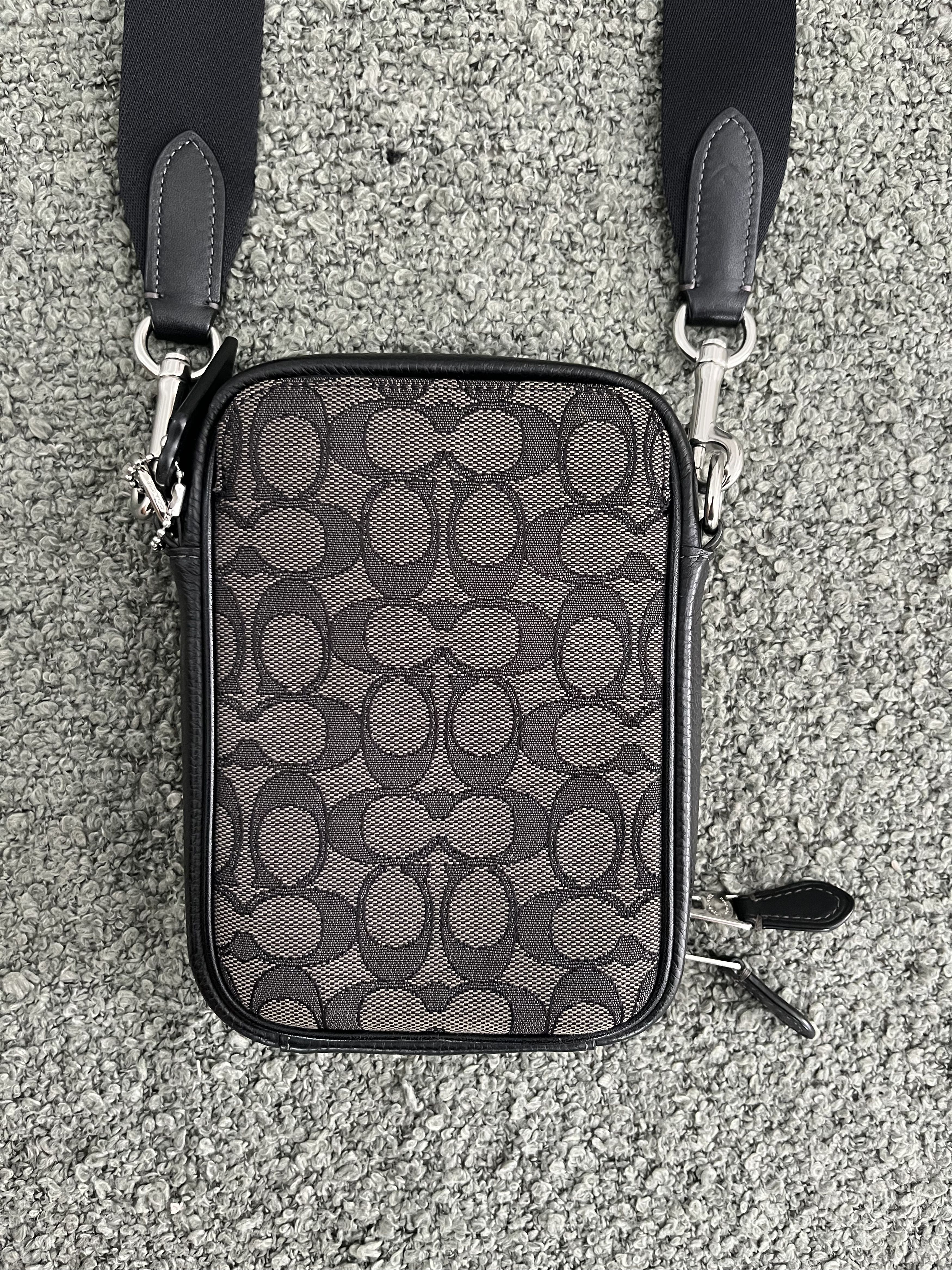 Coach Coach Signature Canvas Mini Phone Crossbody Bag Size ONE SIZE - 6 Thumbnail