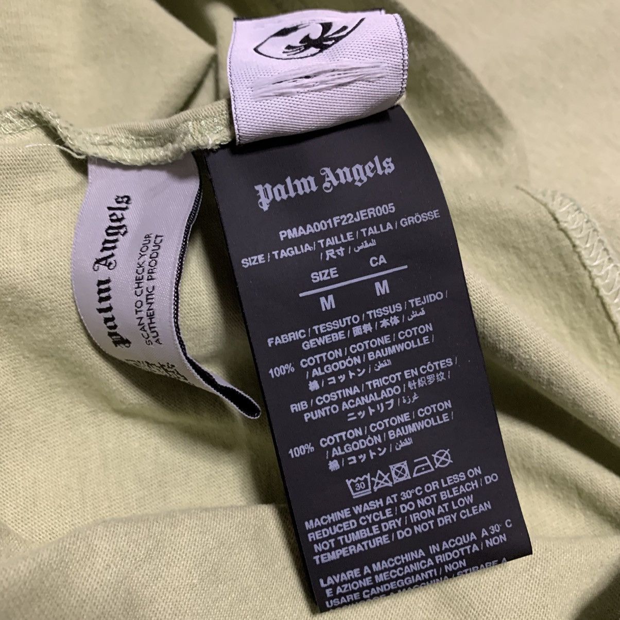 Palm Angels Medium Classic Bear Mint Green Tee