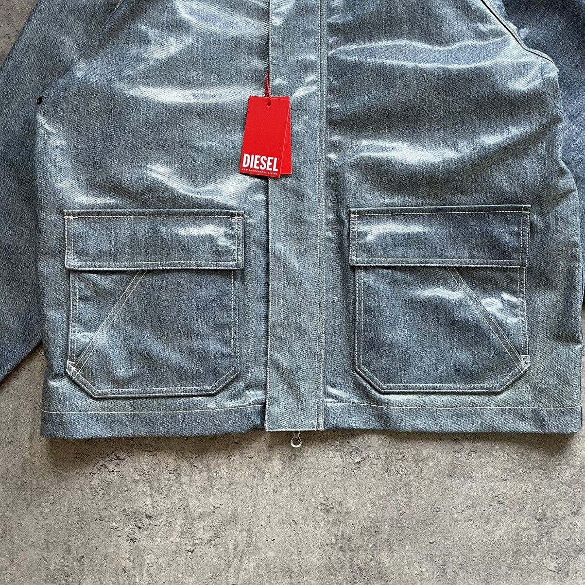 Diesel D-Sury Giacca Raincoat Denim Jacket Size US XL / EU 56 / 4 - 2 Thumbnail