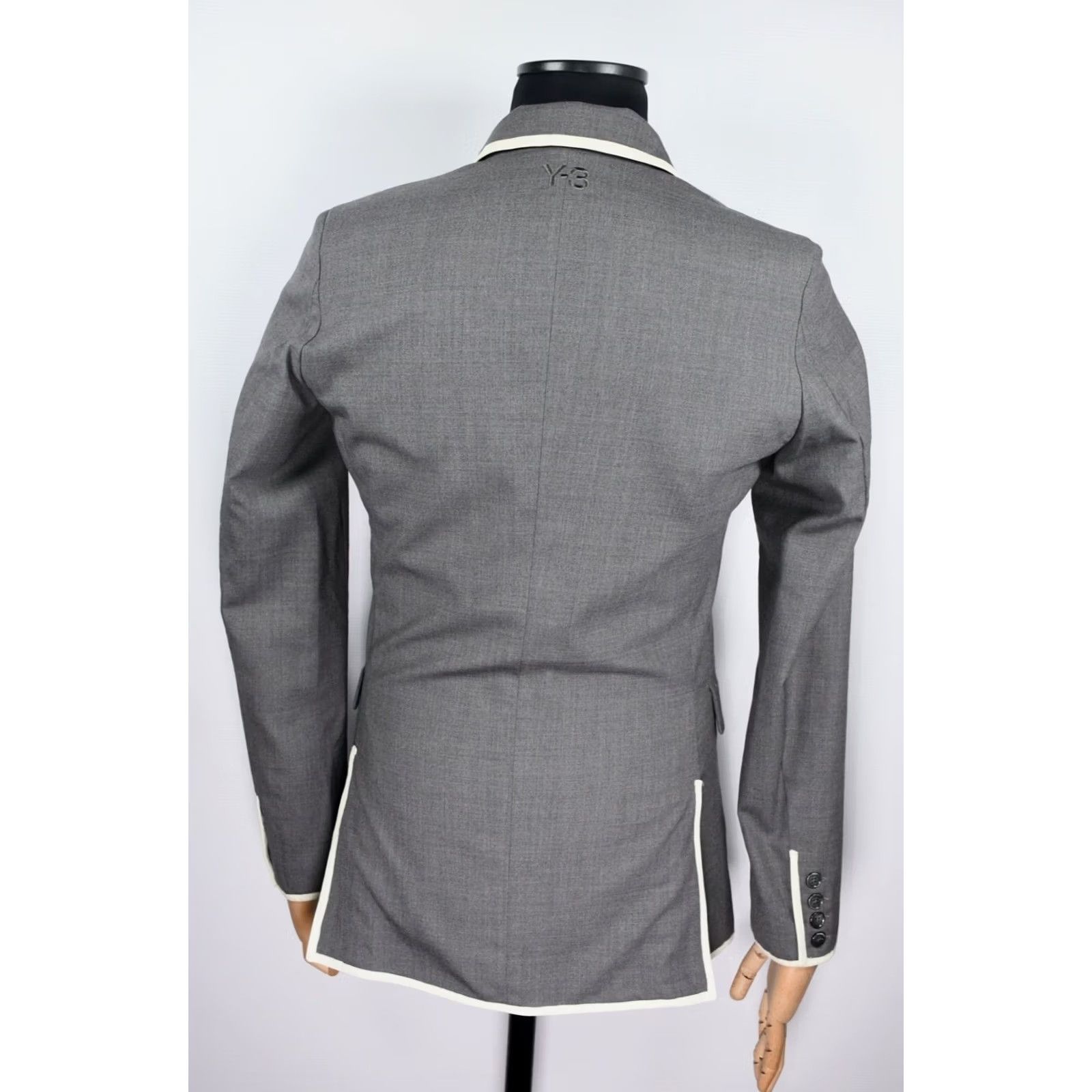 Yohji Yamamoto Y3 Yohji Yamamoto Adidas Blazer Jacket Men's Wool size S Color Gray - Blazer Size 36R - 3 Thumbnail