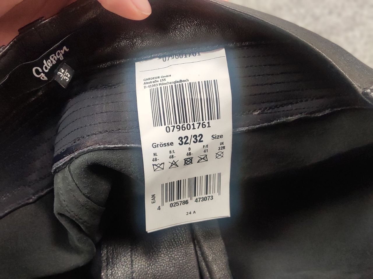 Japanese Brand Gardeur Design Perfect leather Pants Balmain Biker style Size US 32 / EU 48 - 19 Thumbnail