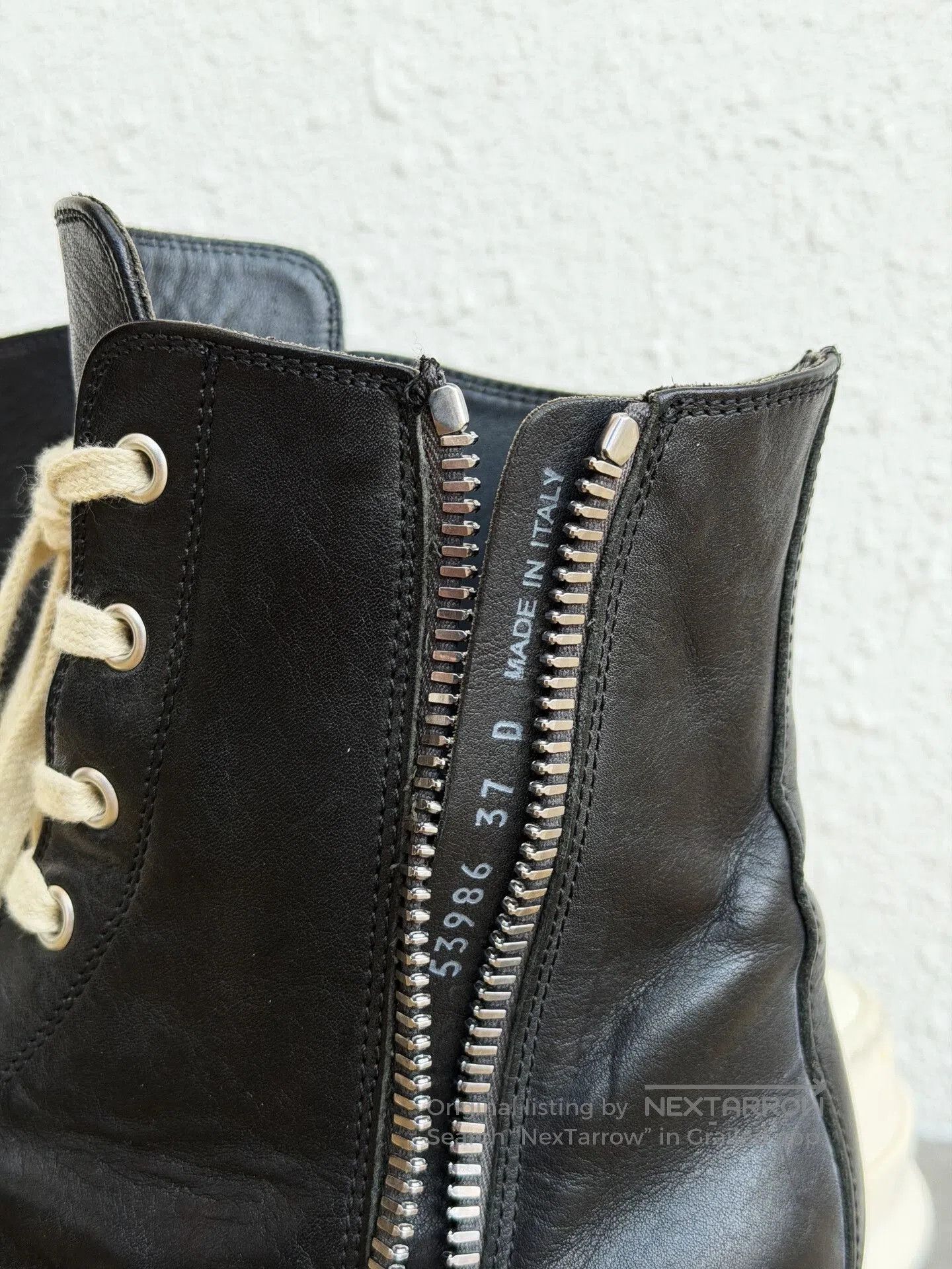 Rick Owens Rick Owens 25SS Thick Sole Leather Sneakers. Size US 6 / IT 36 - 7 Thumbnail