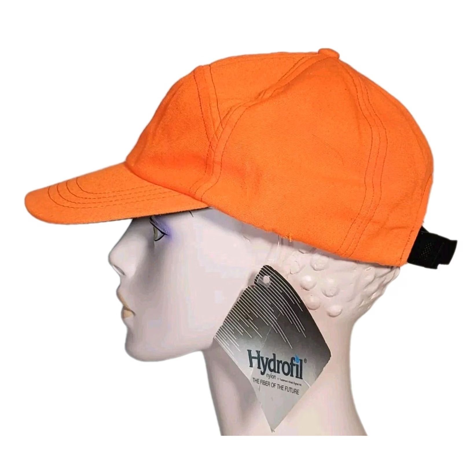 Vintage L.L.Bean Blaze Orange Hunting Cap - Vintage 6-Panel Hat Size 44L - 4 Thumbnail