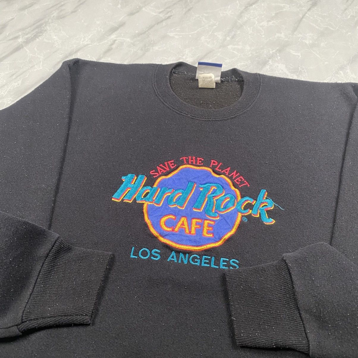 Hard Rock Cafe Vintage 90s Lee Hard Rock Cafe Los Angeles Crewneck Size US S / EU 44-46 / 1 - 4 Thumbnail