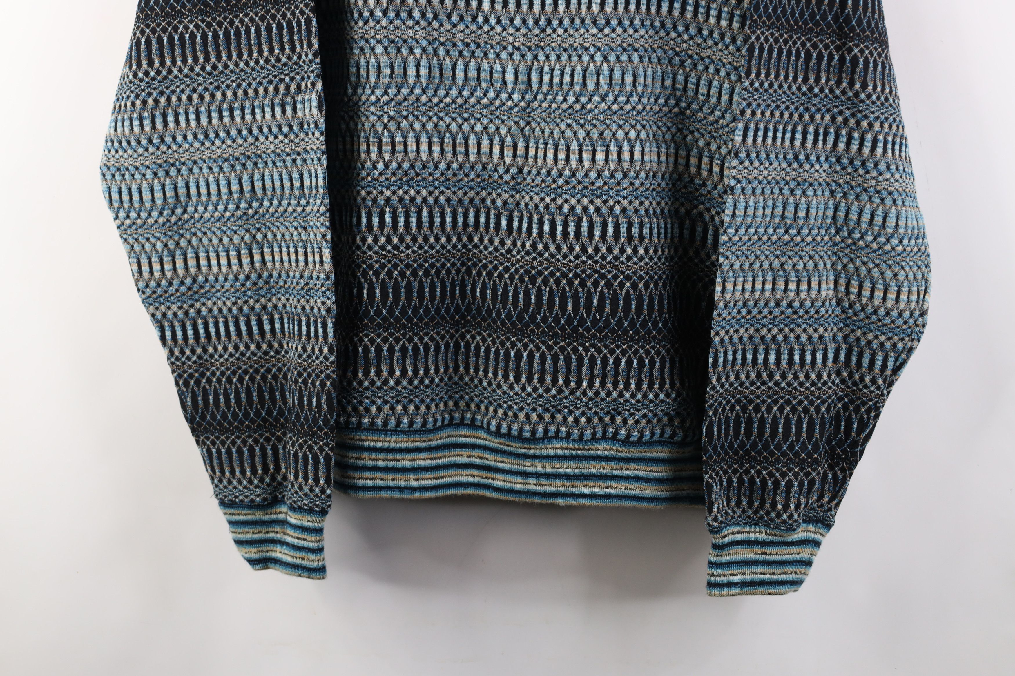 Vintage Vintage 90s Streetwear Geometric Trippy Crewneck Sweater Size US XL / EU 56 / 4 - 3 Thumbnail
