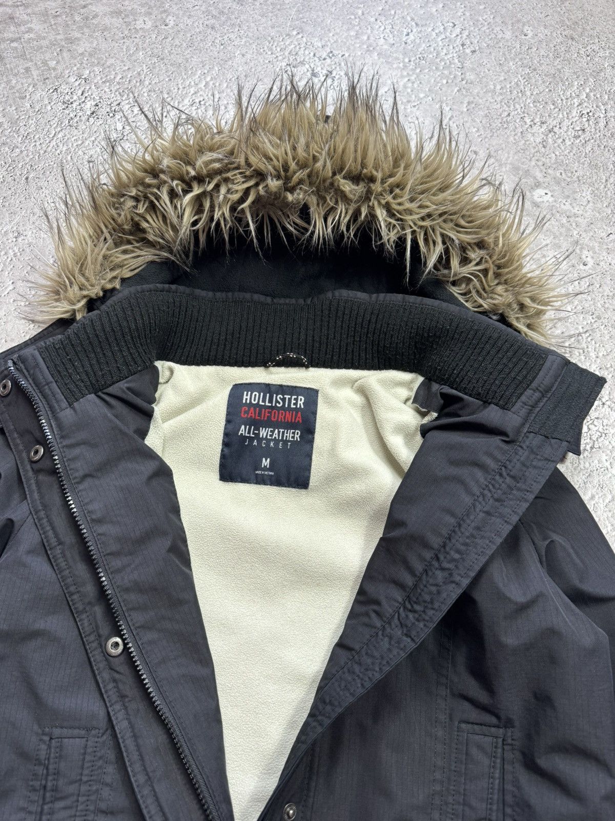 Hollister Hollister Faux Fur Hooded Bomber Jacket Black Women’s Size M Size M / US 6-8 / IT 42-44 - 7 Thumbnail