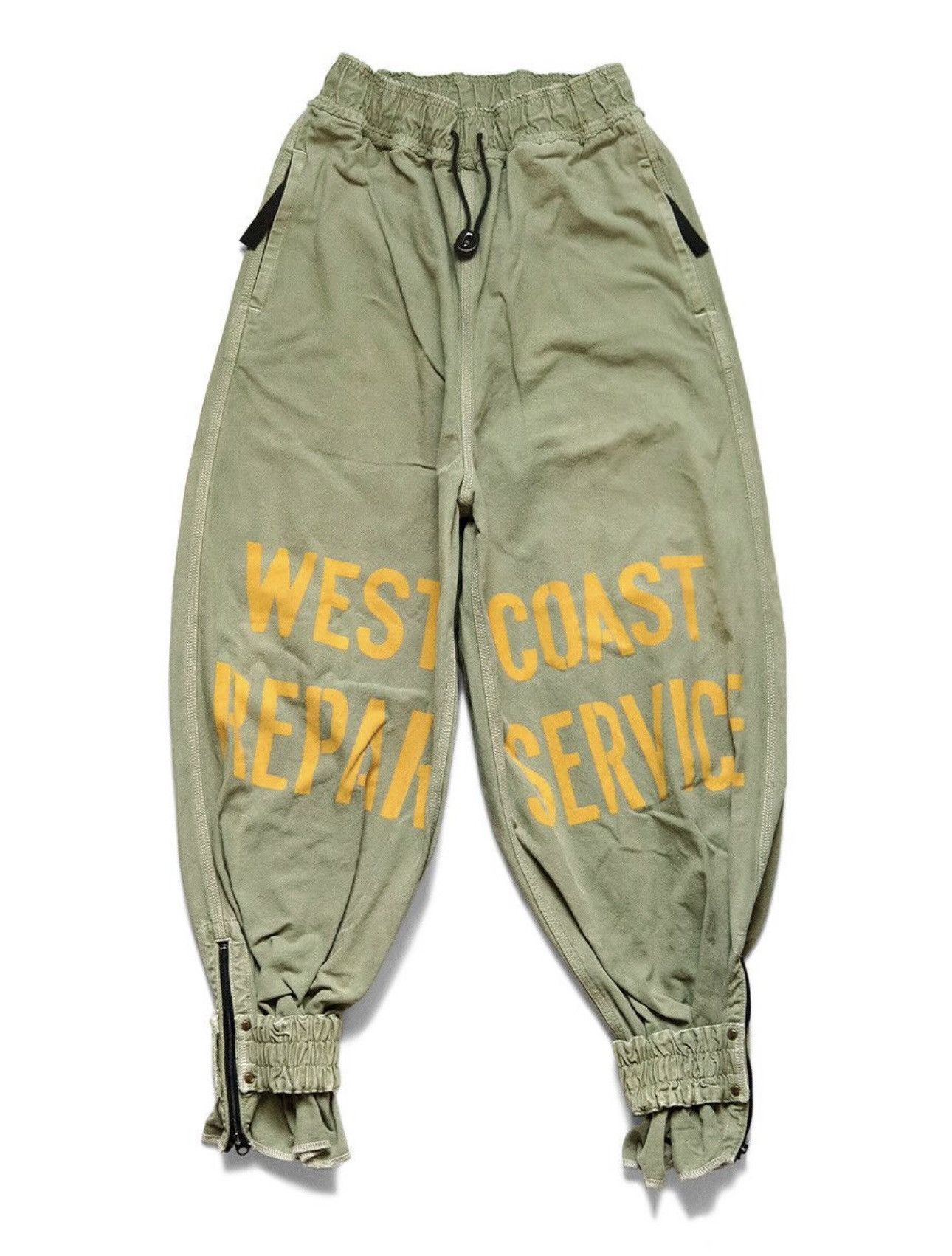 image of Kapital West Coast Repair Man Track Pants in Khaki, Men's (Size 32)