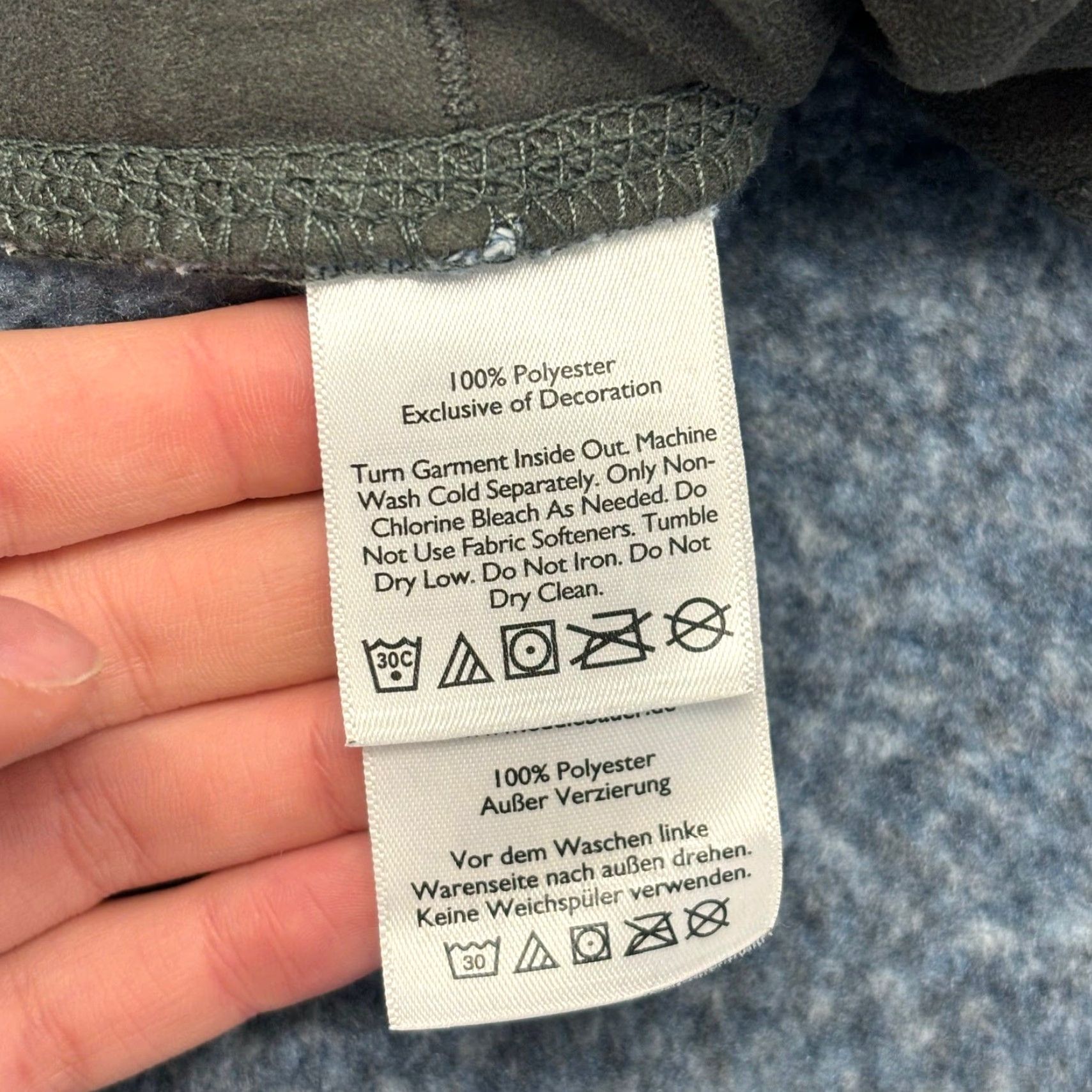 Eddie Bauer VINTAGE Eddie Bauer Gray Blue Mens XL Radiator Snap Pocket Mock Neck Knit Fleece Pullover Sweater Size US XL / EU 56 / 4 - 4 Thumbnail