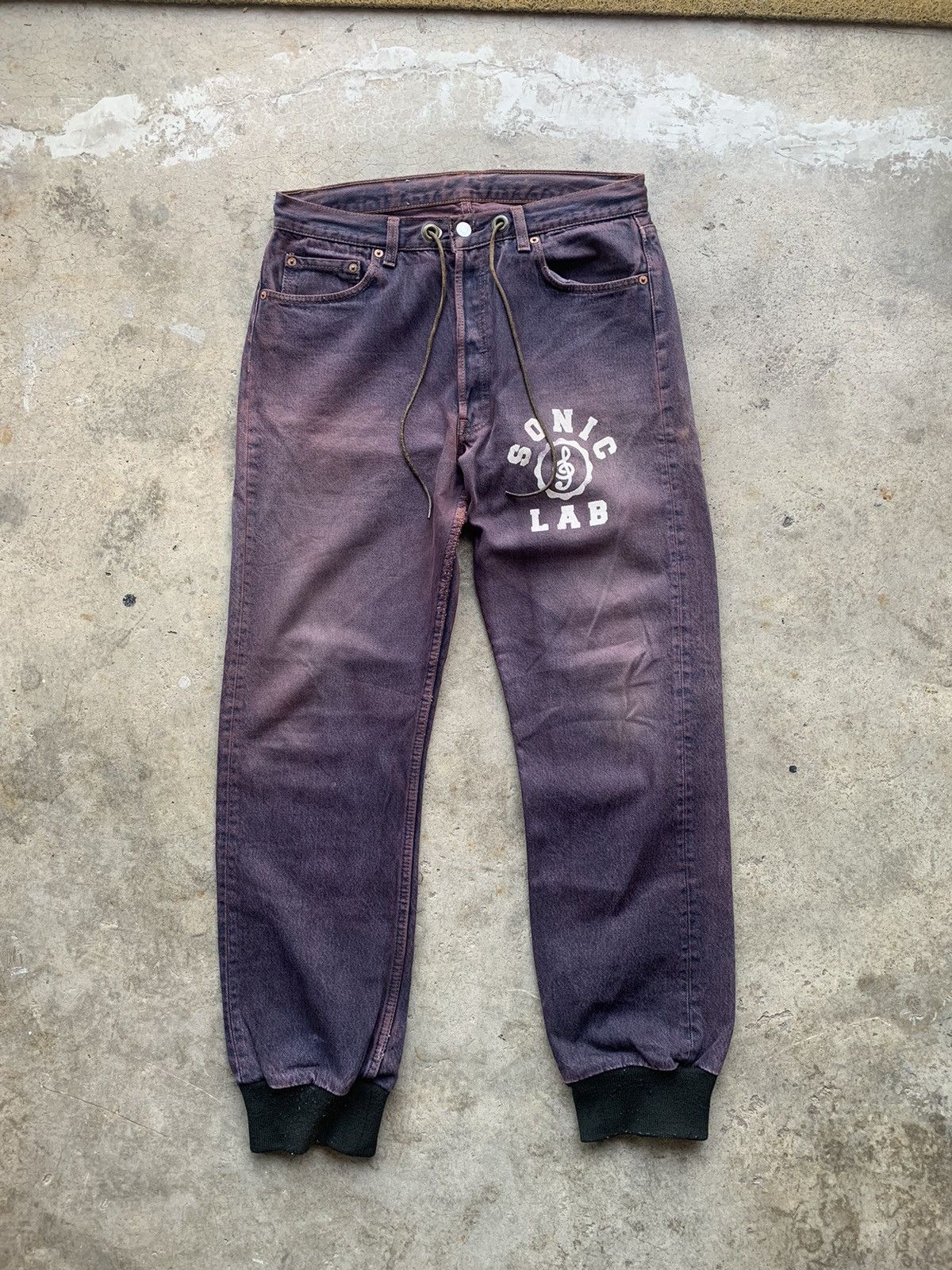 Japanese Brand × Levi's × Sonic Lab Very Rare ✨ Levi’s x Soniclab Rebuild Hybrid Denim.NiceColor Size US 33 - 2 Thumbnail