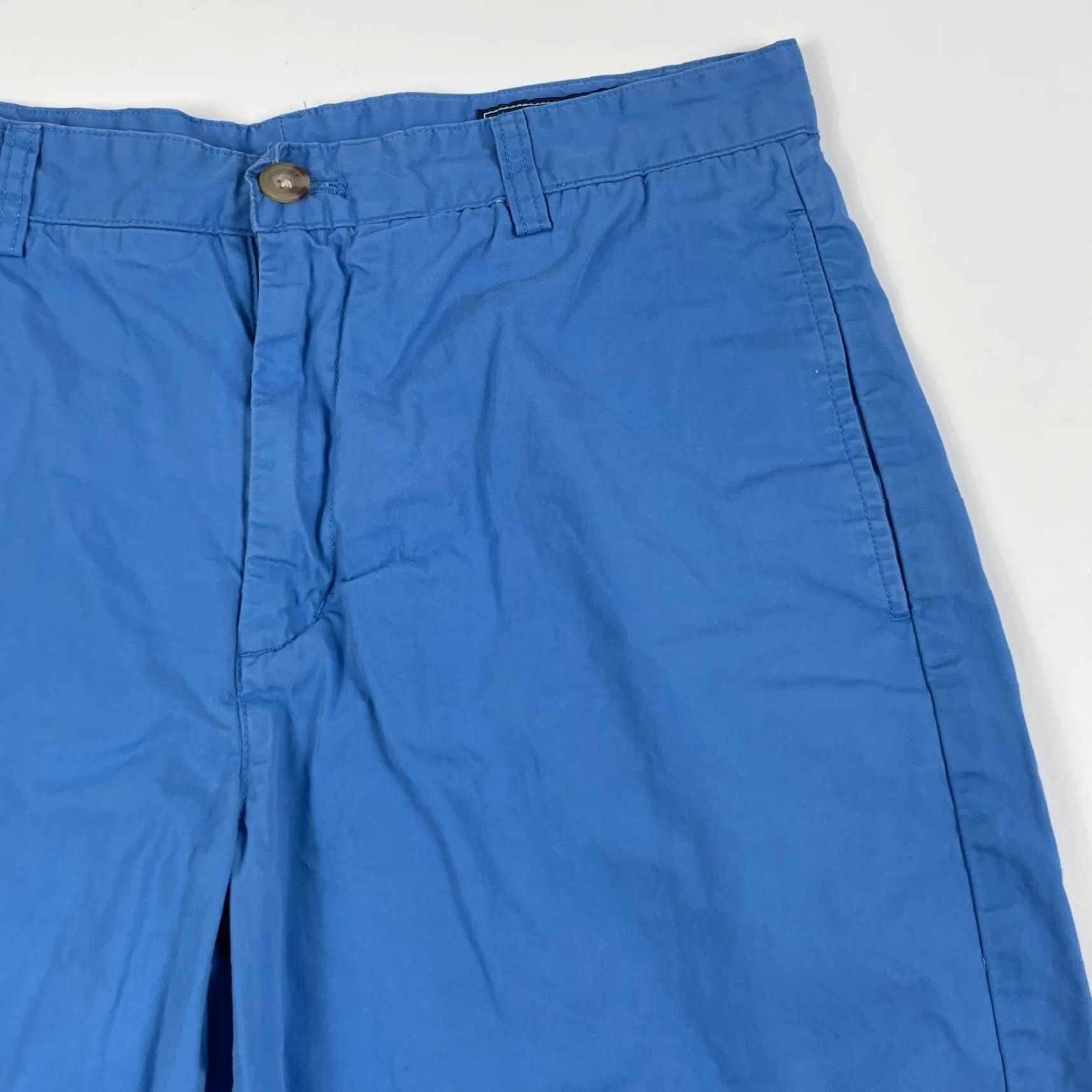 Vineyard Vines Vineyard Vines Shorts Mens 32 x 8 Blue Golf Club Chino Flat Front 5-Pocket Outdoor Linen? Size US 32 / EU 48 - 3 Thumbnail