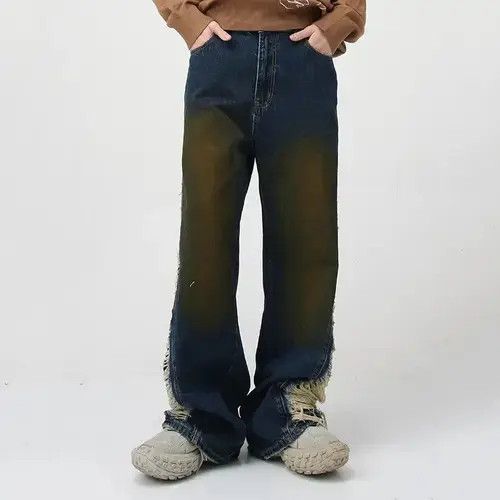 Jean × Vintage Dark Wear Baggy Denim Size US 32 / EU 48 - 2 Thumbnail