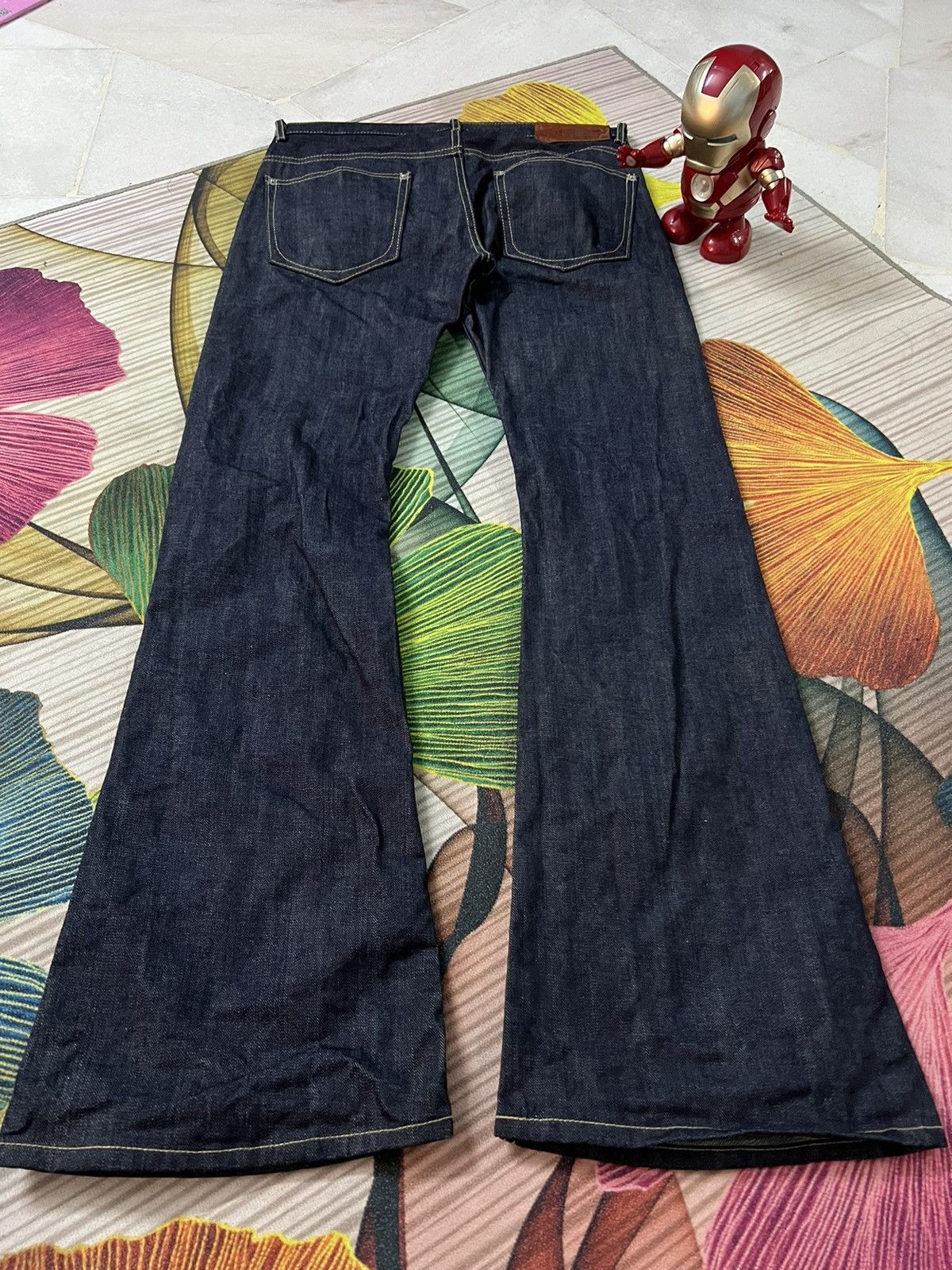 If Six Was Nine × Japanese Brand × Le Grande Bleu (L.G.B.) FROG DENIM FLARE JEANS BY DRAW DESIGN CREATION Size US 32 / EU 48 - 2 Thumbnail
