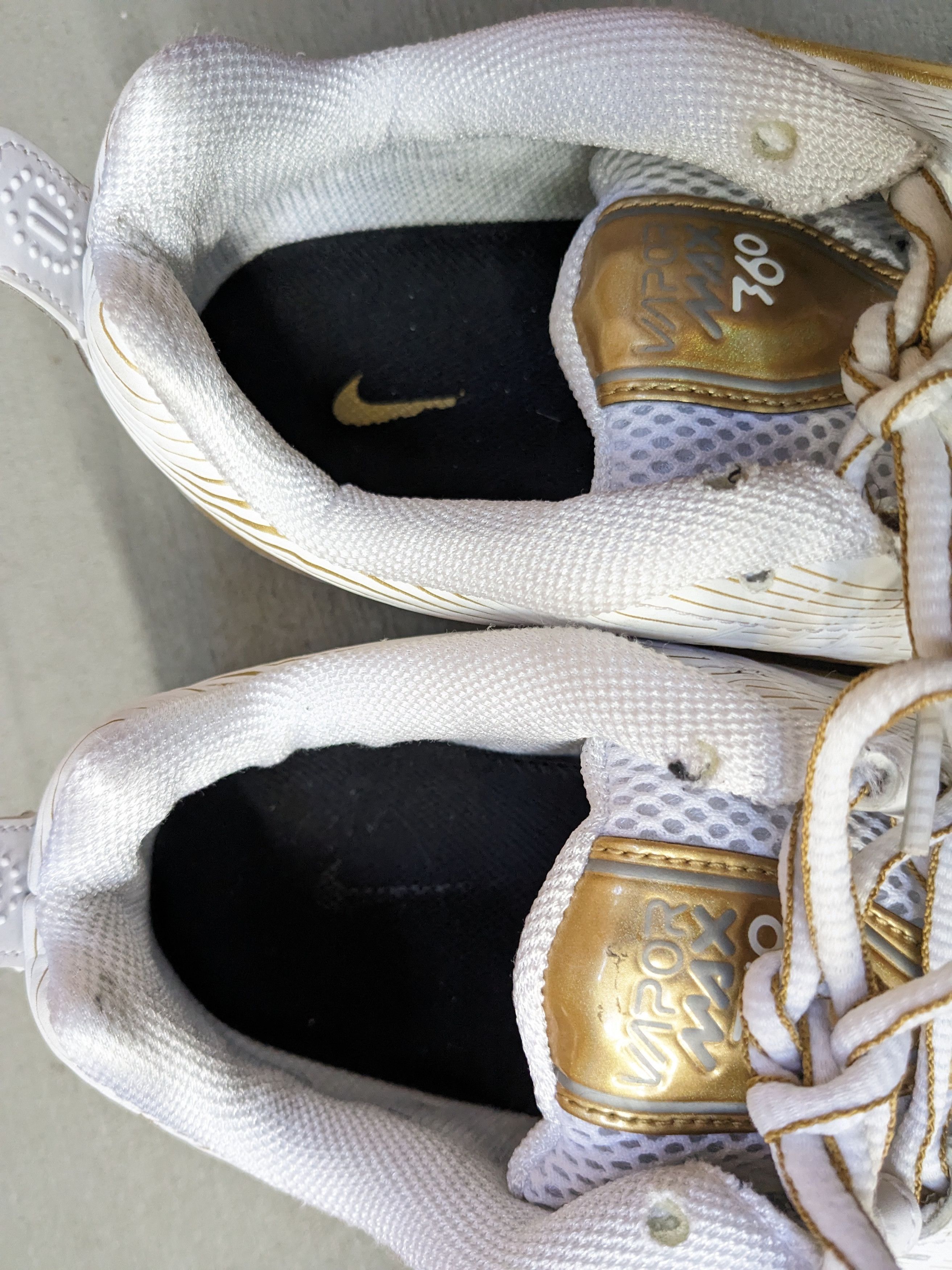 Nike Nike Air VaporMax 360 Gold Size 11 Silver White CK9671-101 Size US 11 / EU 44 - 8 Thumbnail
