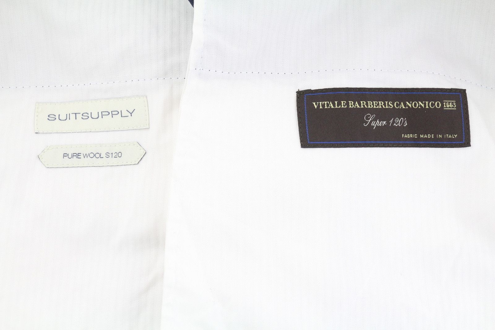 Suitsupply SOHO TURN-UP UK32R Blue Wool S120 Tapered Trousers 86726 Size US 32 / EU 48 - 6 Thumbnail