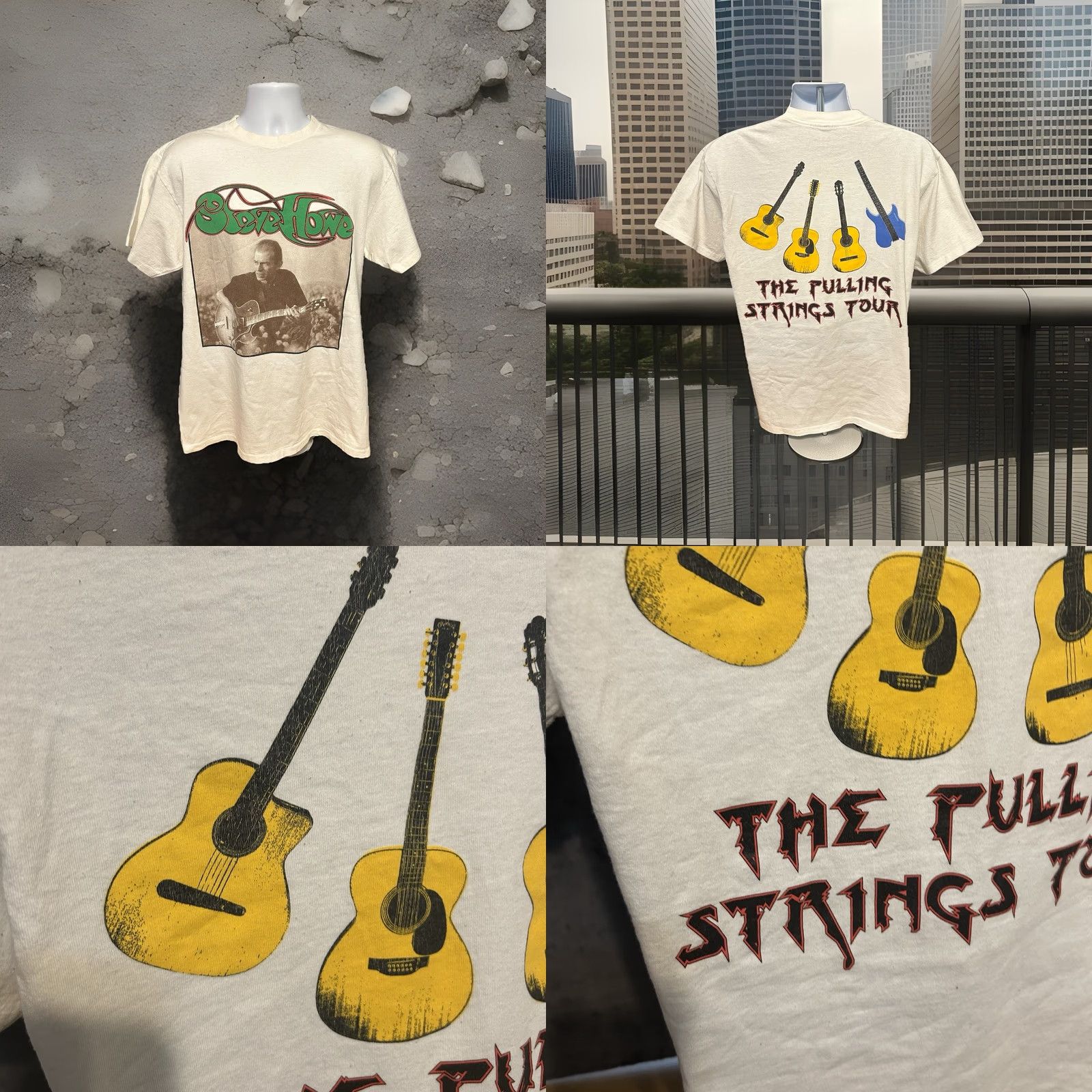 Vintage VINTAGE Steve Howe Shirt Men L White Short Sleeve Logo Graphic Print 2000s Concert Music Steve Howe Mens Size US L / EU 52-54 / 3 - 8 Thumbnail