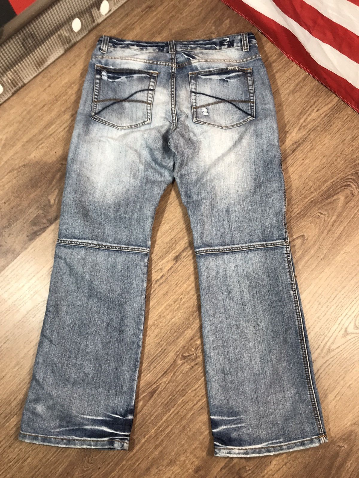 Japanese Brand × Vintage Vintage Denim Pants Double Knee Jeans Size US 36 / EU 52 - 11 Thumbnail