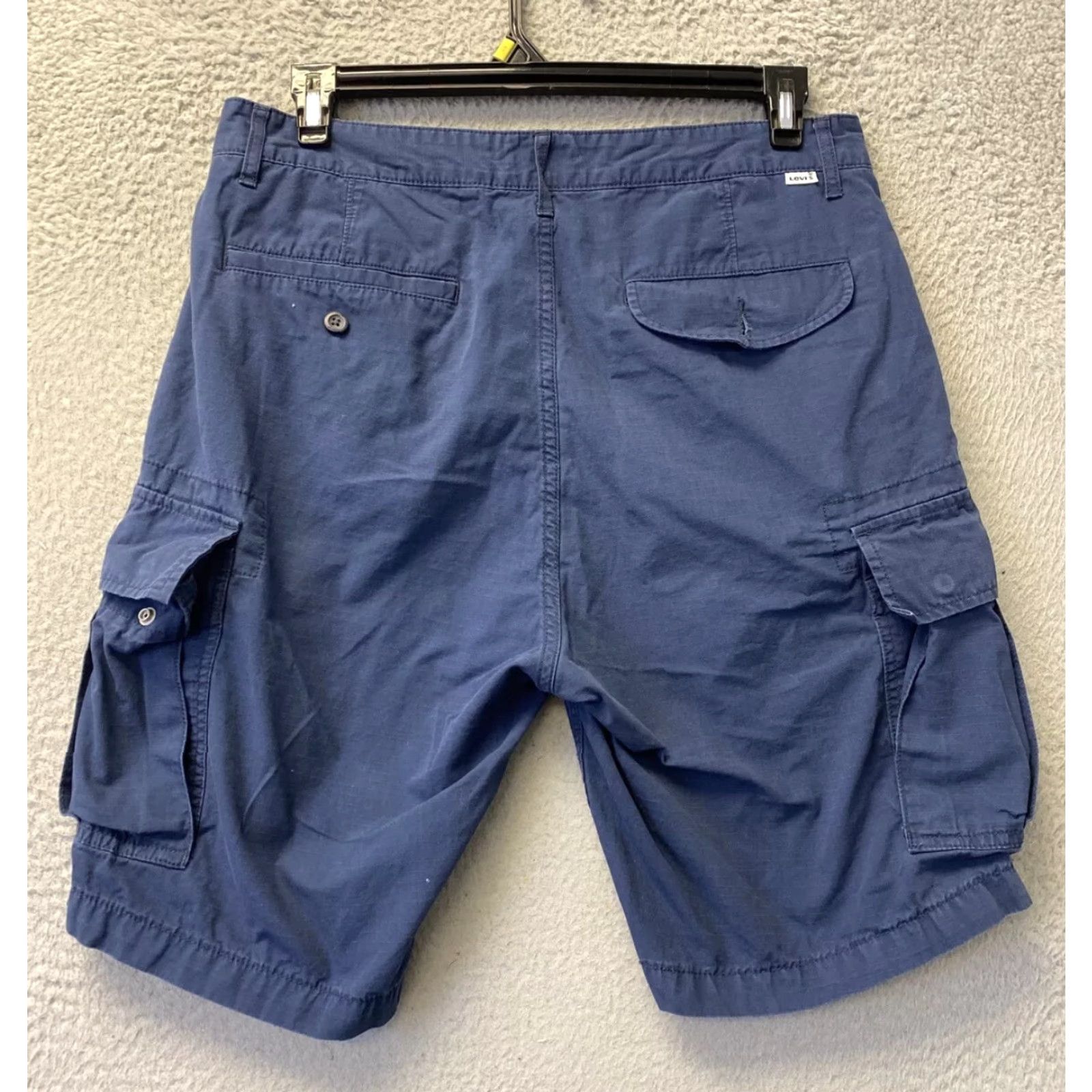 Levi's Levi's Cargo Shorts Men Size 33 Navy Blue Workwear Pockets 90s Size US 33 - 6 Thumbnail