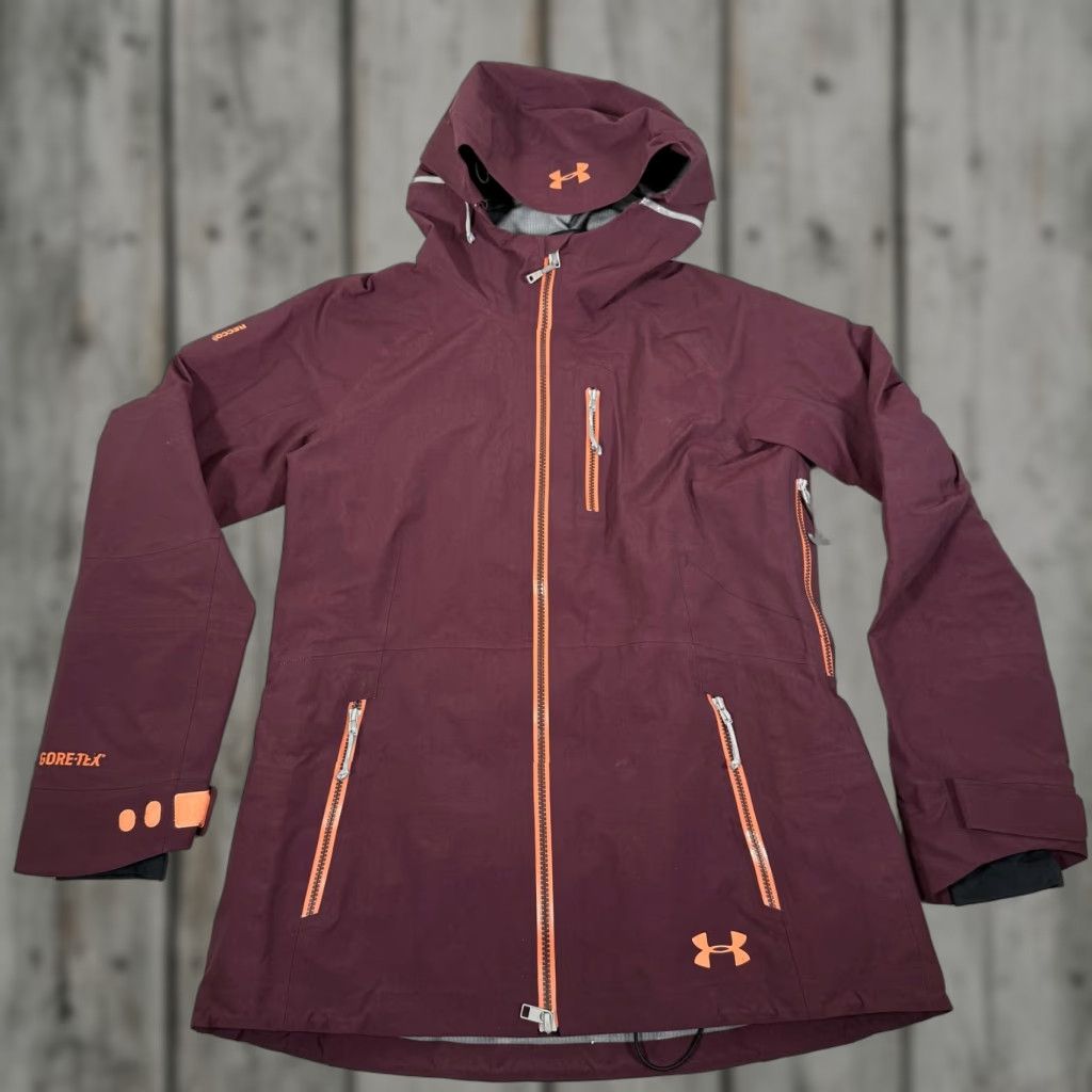 Under Armour Under Armour Jacket Womens Small Red GORE-TEX Ski RECCO Hooded HeatGear Outdoor Size S / US 4 / IT 40 - 1 Thumbnail