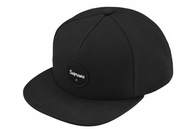 Supreme Twill Patch 5-Panel Black