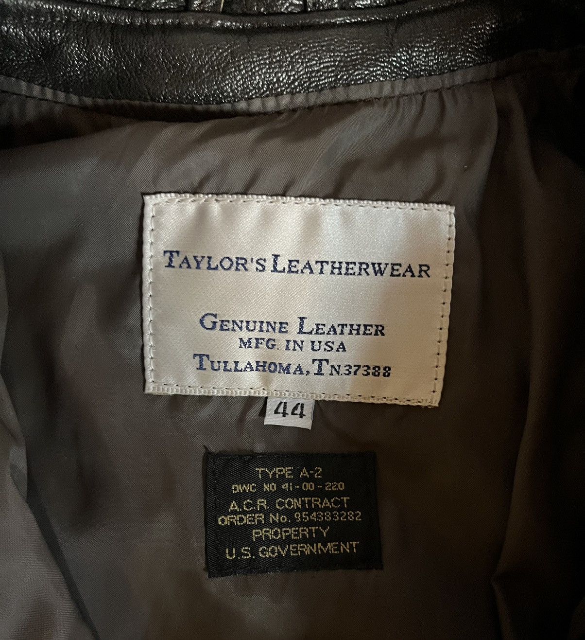Other × Vintage Taylor’s Leatherwear Bomber Jacket Size US L / EU 52-54 / 3 - 4 Thumbnail