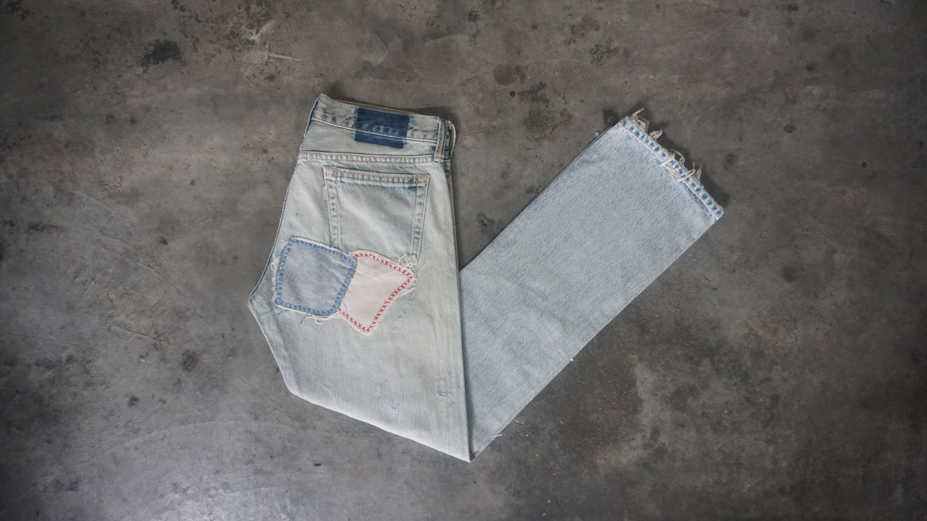 Japanese Brand RNA INC Slang Patchwork Jeans Size US 29 - 7 Thumbnail
