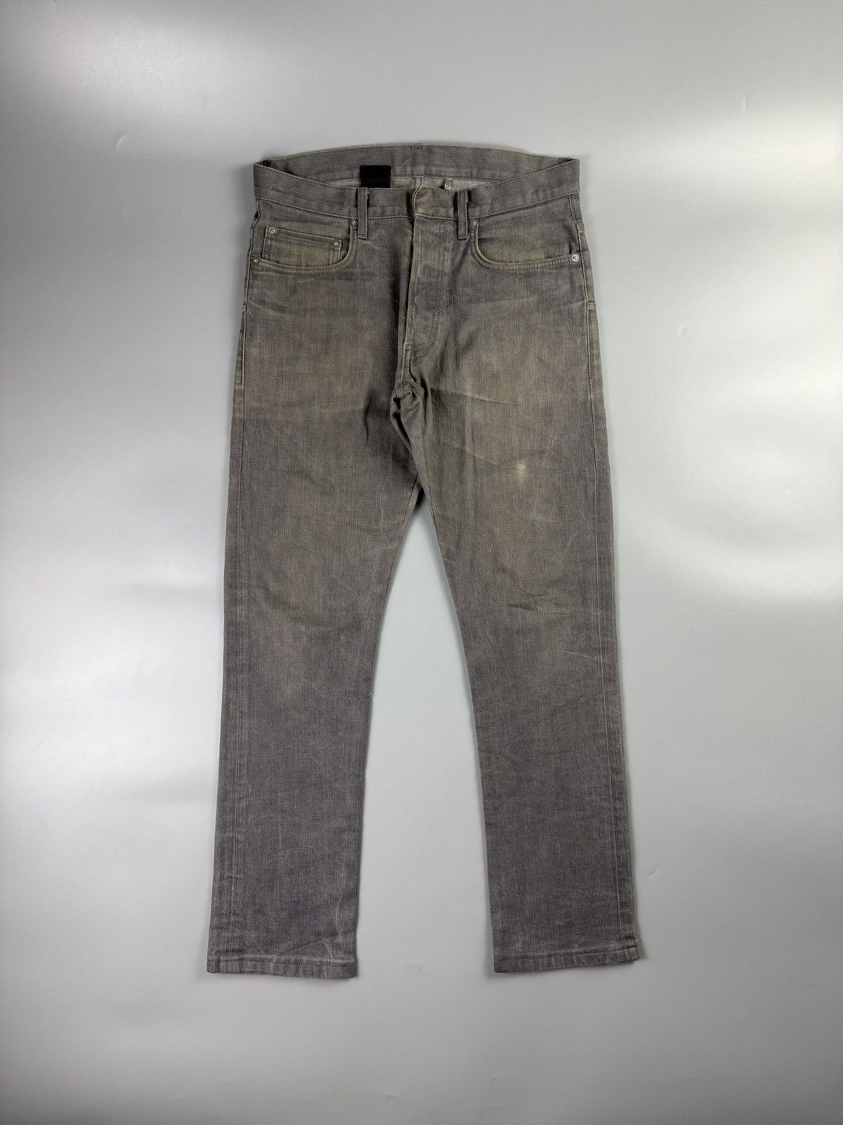 Dior Dior Homme Skinny Grey Washed Denim Jeans | Grailed