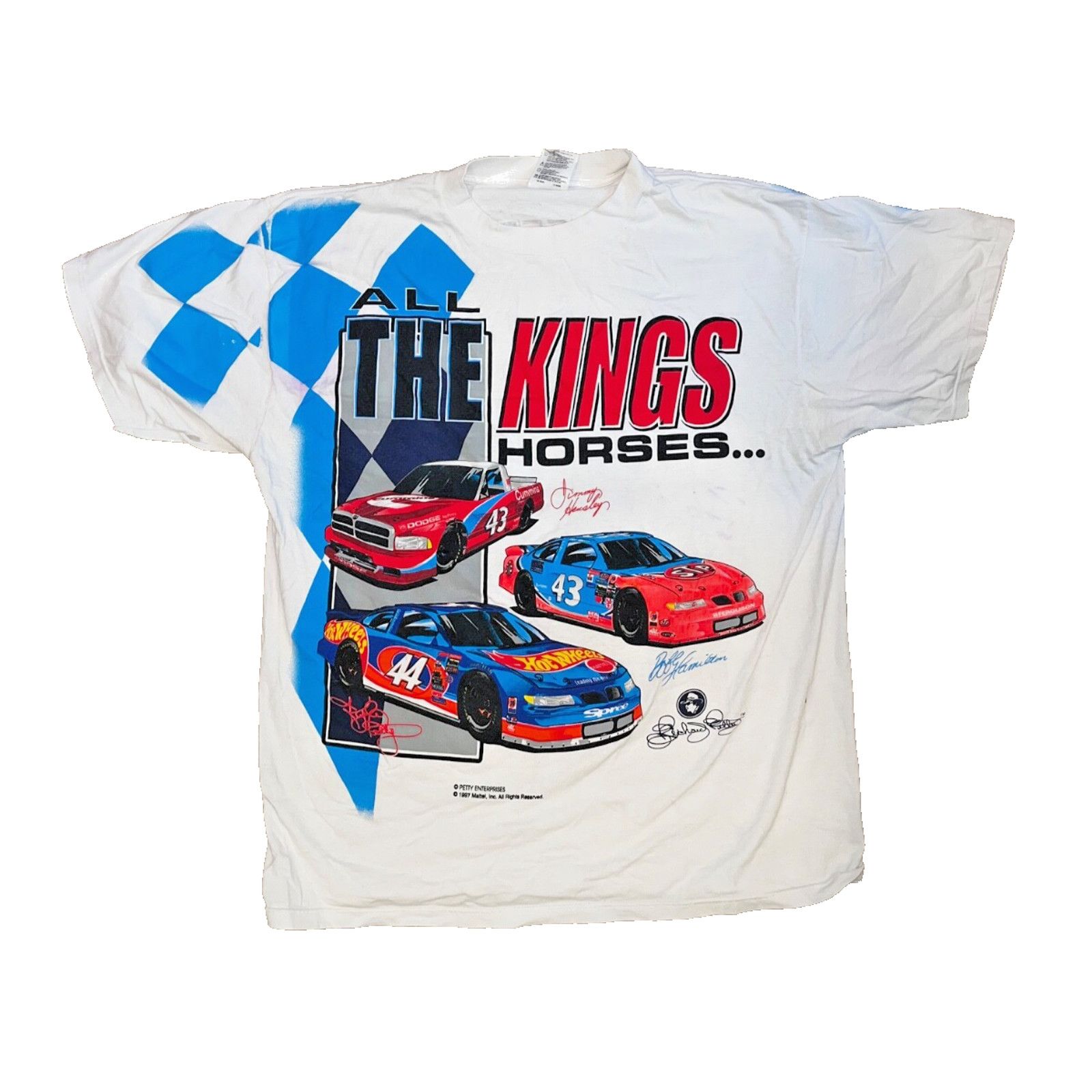 NASCAR Petty Enterprises AOP NASCAR T-Shirt XL All The Kings Men Size US XL / EU 56 / 4 - 2 Thumbnail