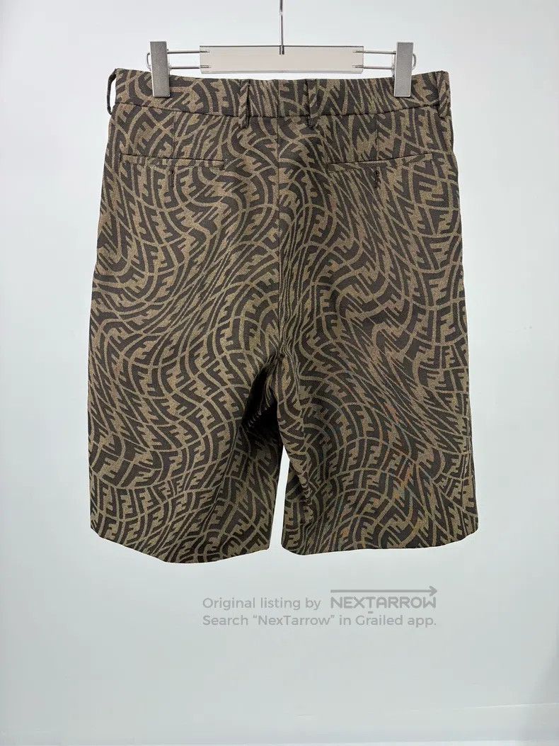 Fendi Fendi Brown Monogrammed Logo Shorts Size US 34 / EU 50 - 3 Thumbnail