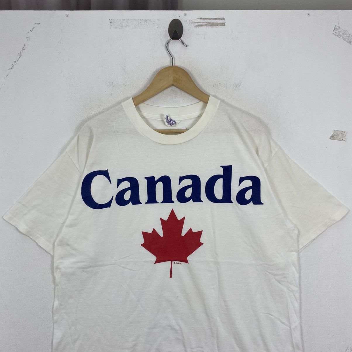 Vintage Vintage 90s Waves Canada Maple Leaf T-Shirt XL Single Stitch Size US XL / EU 56 / 4 - 3 Thumbnail