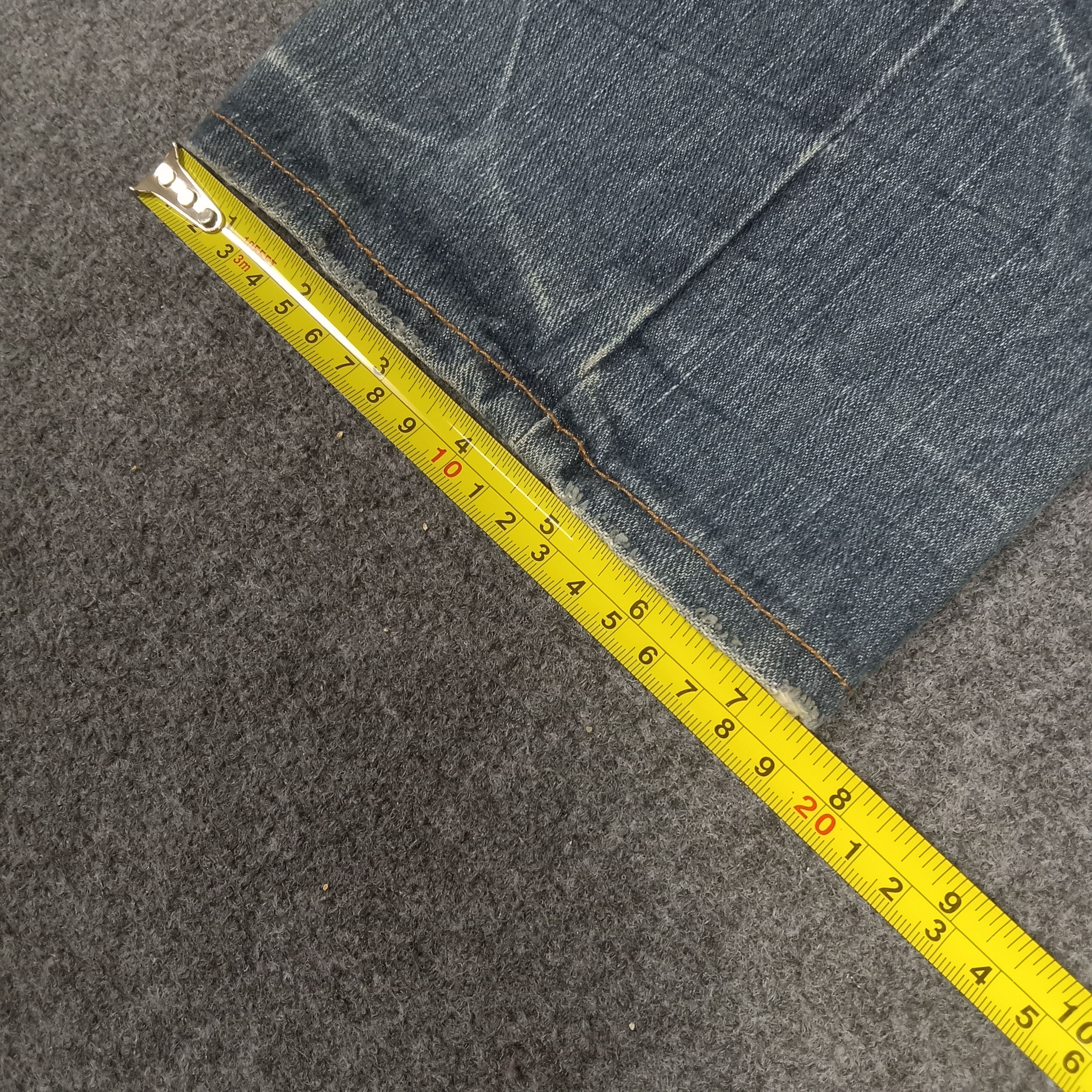 Japanese Brand × Vintage Dominate Handcrafted Double Waist Rock Style Jeans Size US 30 / EU 46 - 11 Thumbnail