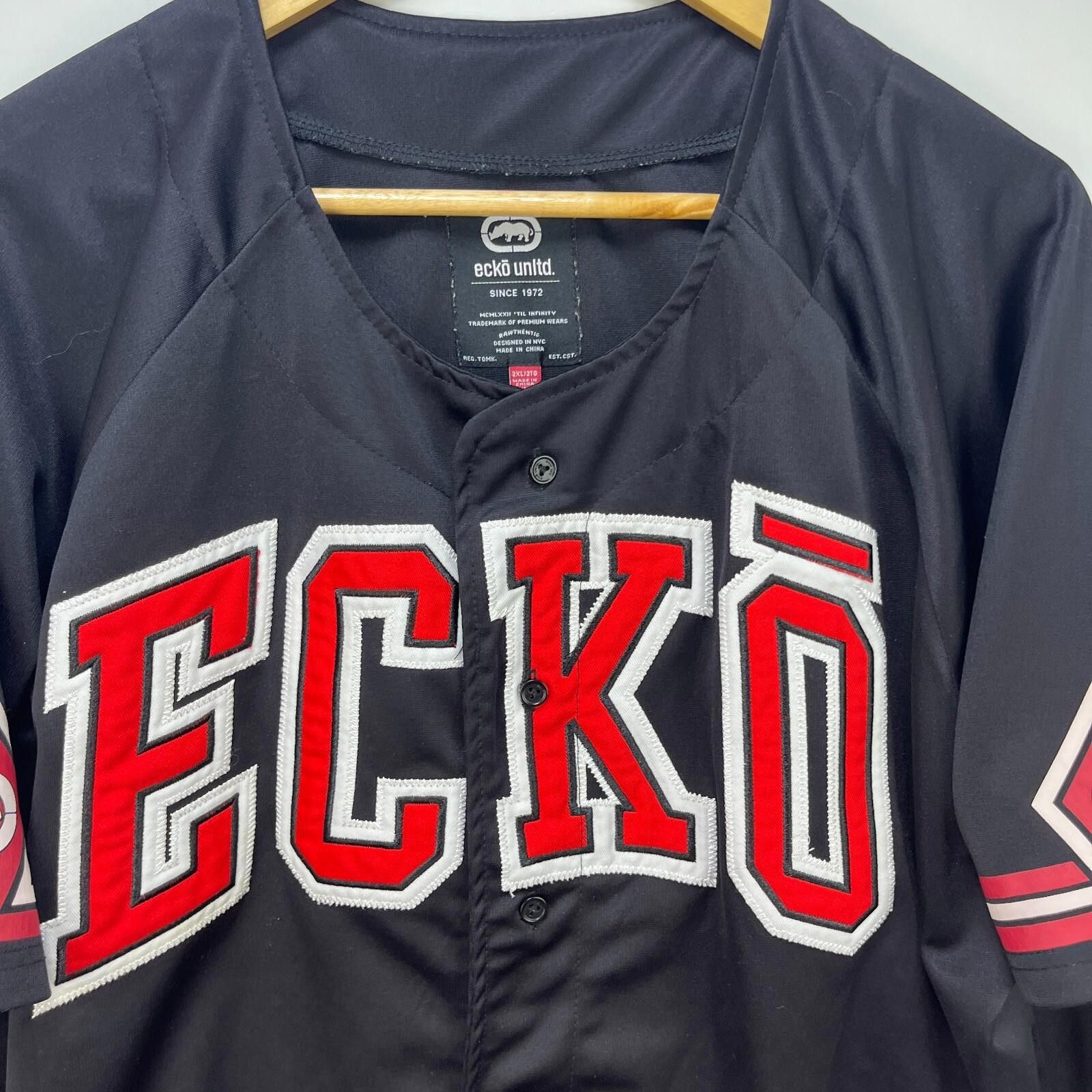 Ecko Unltd. Vintage Ecko UNLTD Baseball Stitched Jersey Shirt 2XL Size US XXL / EU 58 / 5 - 3 Thumbnail