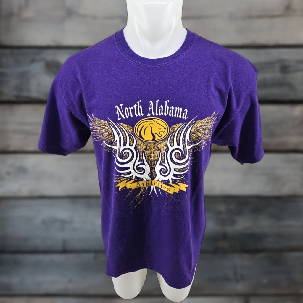 Vintage VINTAGE UNA University of North Alabama T-Shirt Adults L Purple OVB Size US L / EU 52-54 / 3 - 1 Thumbnail