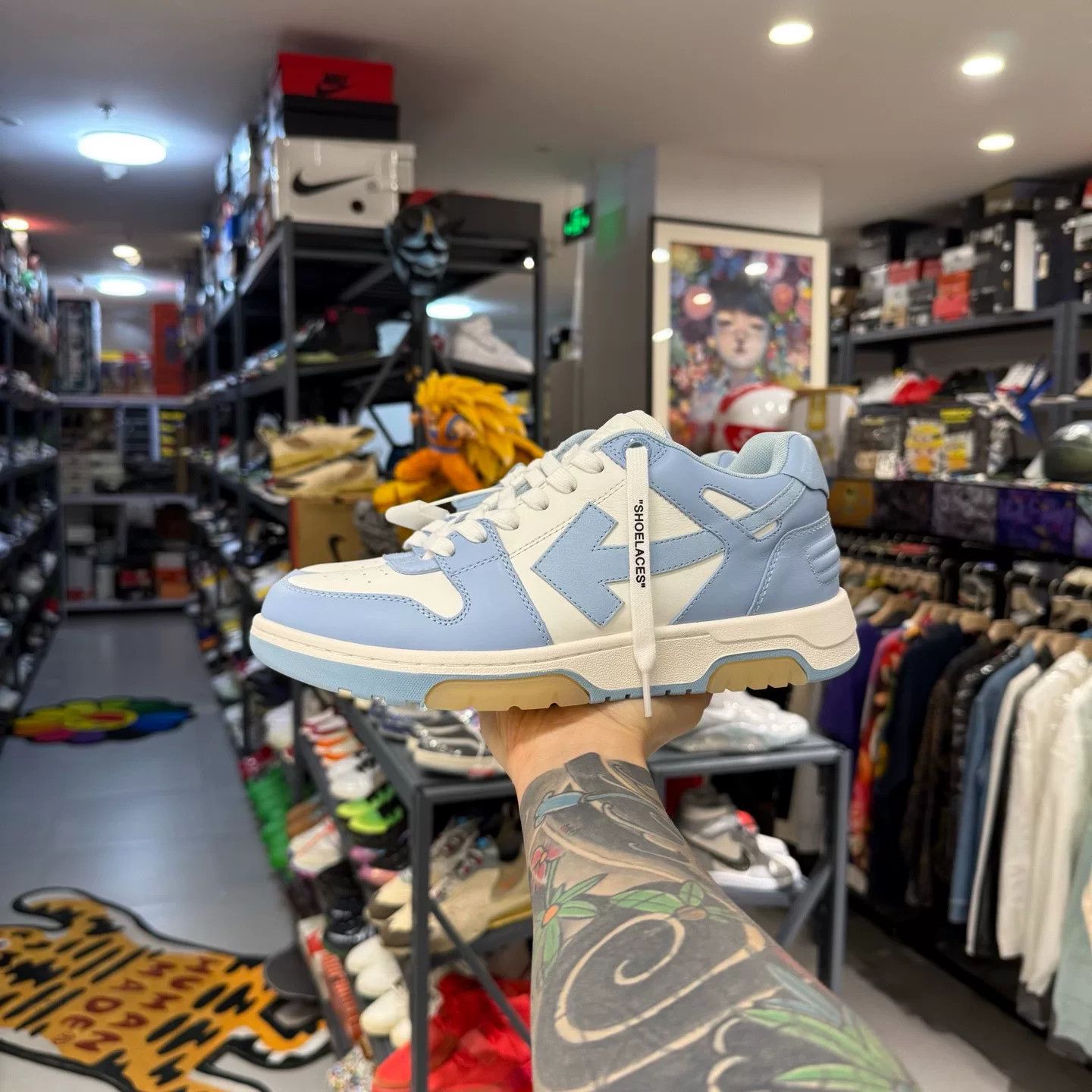 Off-White Off-White Blue Lowtop Sneakers 8.5 Men Size US 8.5 / EU 41-42 - 1 Thumbnail