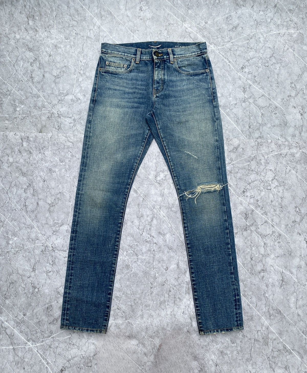 Pre-owned Saint Laurent Hedi Slimane  Paris D02 Selvedge In Blue