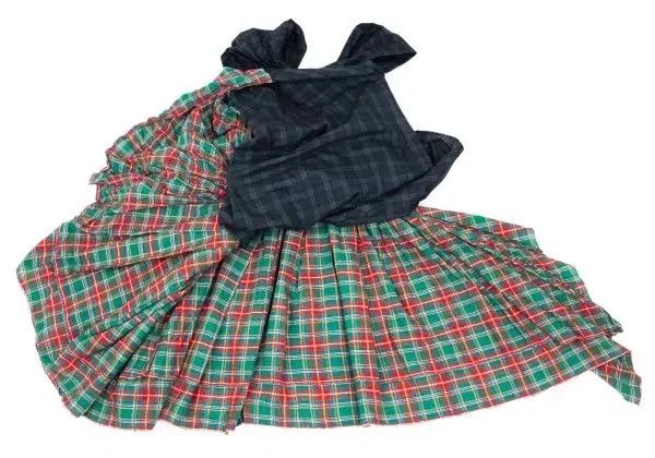 Comme des Garcons Comme Des Garcons Green Vintage Plaid Deform Dress Size XS / US 0-2 / IT 36-38 - 7 Thumbnail