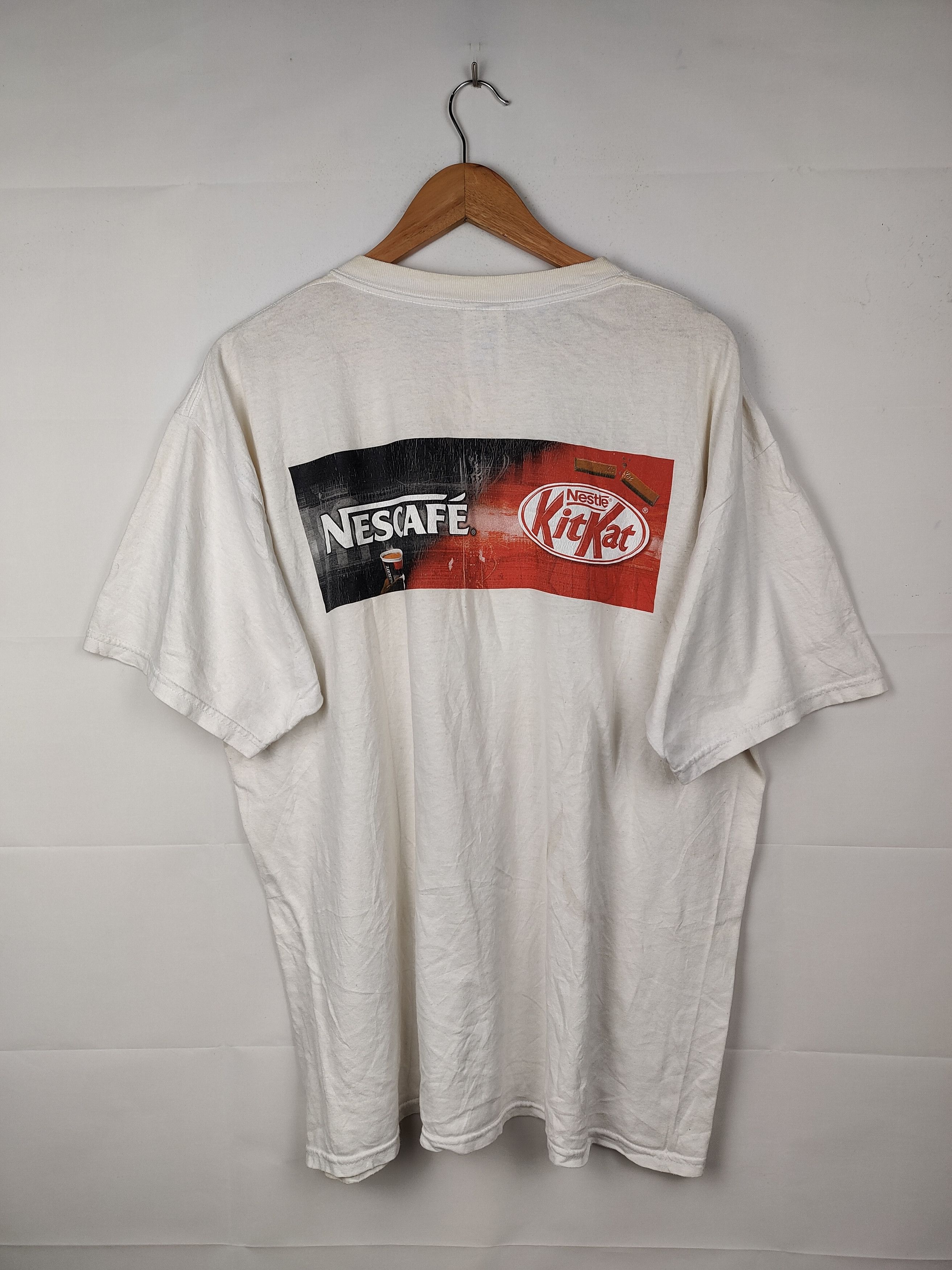 Vintage Vintage 90s Nescafe Kitkat Shirt Size US XL / EU 56 / 4 - 1 Thumbnail
