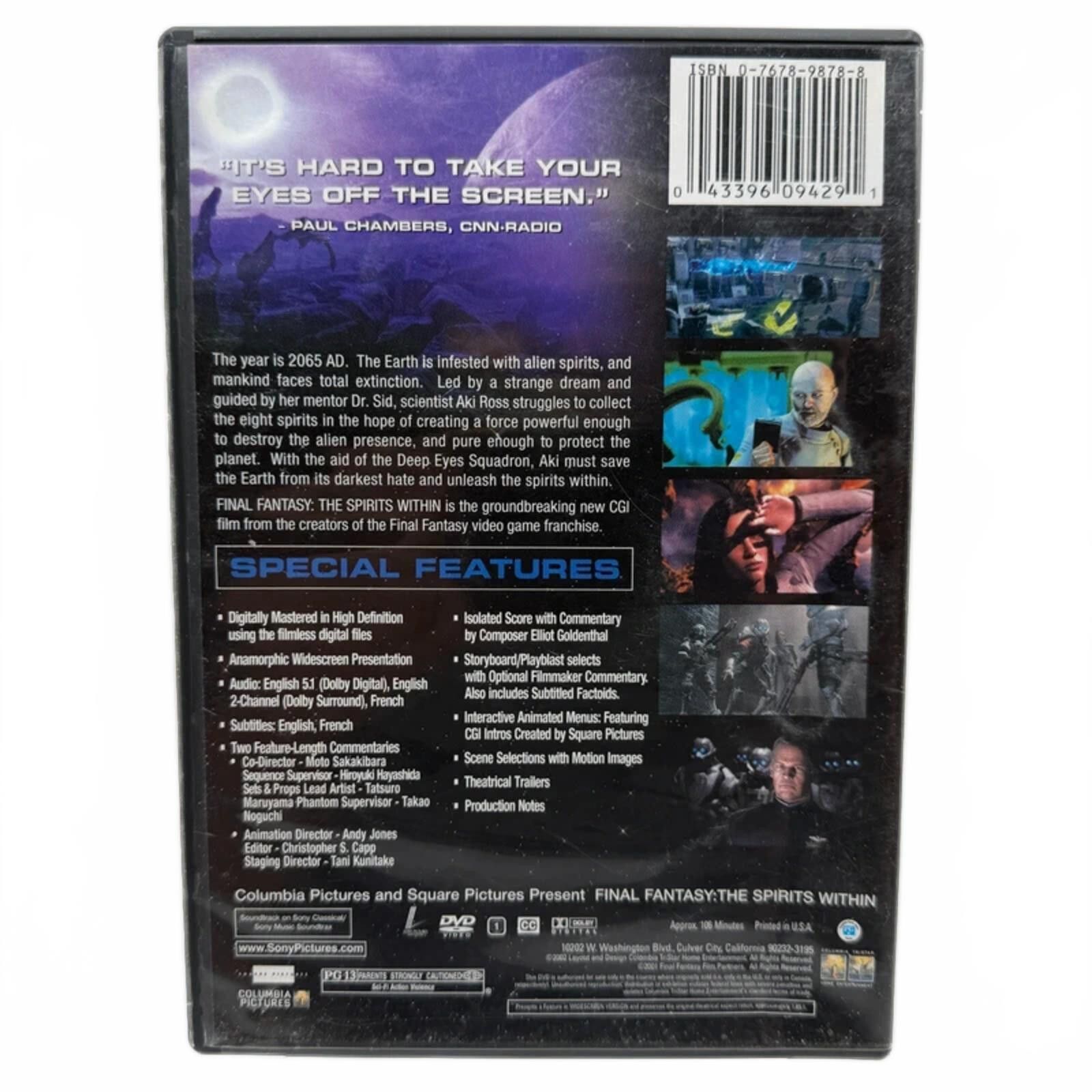 Other Final Fantasy The Spirits Within (2001) - DVD Movie Size ONE SIZE - 2 Thumbnail