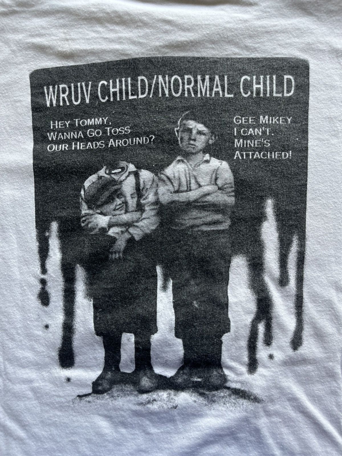 Band Tees × Vintage Vintage WRUV 90.1 FM Burlington,Vermont Artwork 90’s Tshirt Size US XL / EU 56 / 4 - 11 Thumbnail