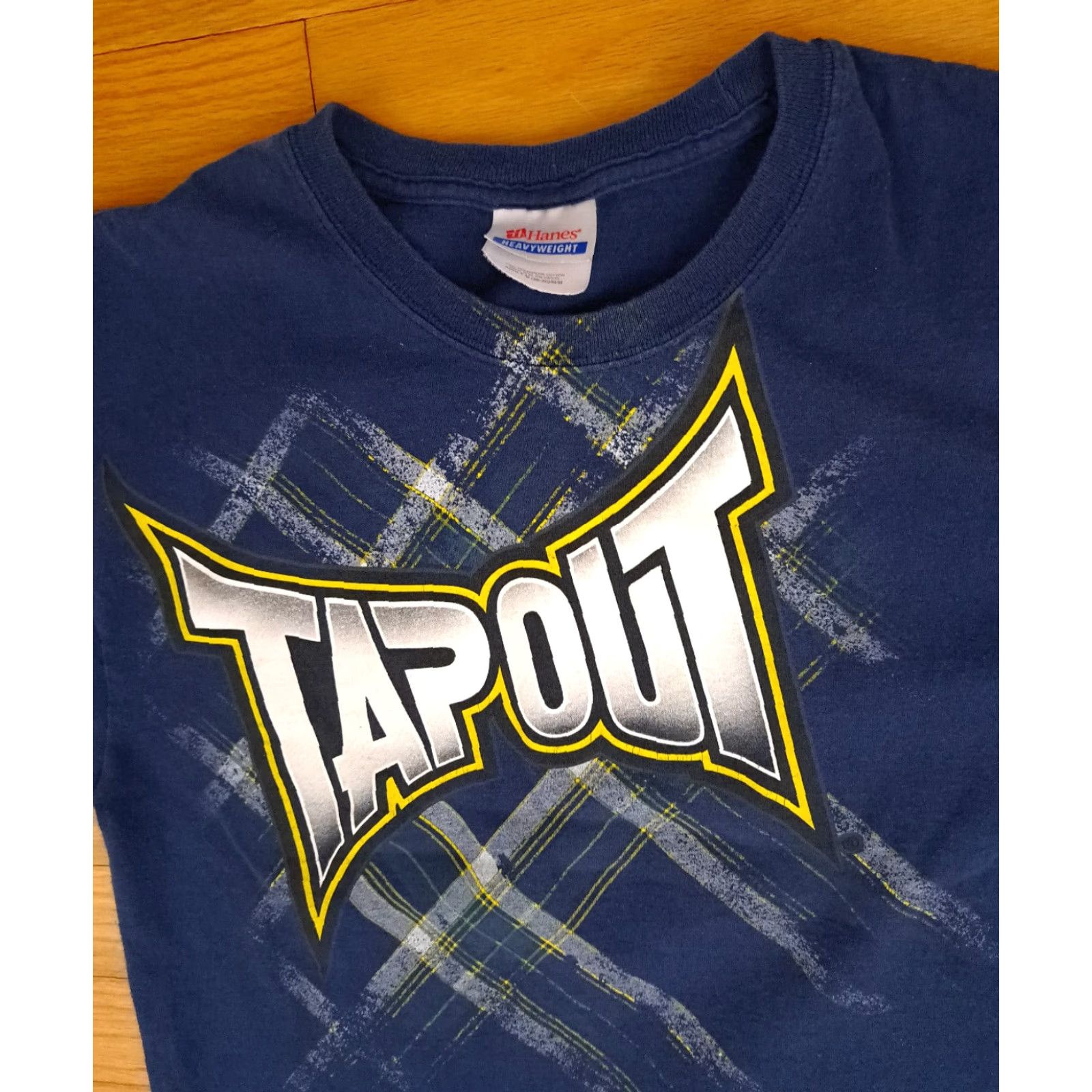 Hanes Hanes Tap Out Classic Heavyweight T-Shirt Blue M Short Sleeve Unisex Adults Graphic Print Shirt Mens Womens Size US M / EU 48-50 / 2 - 3 Thumbnail