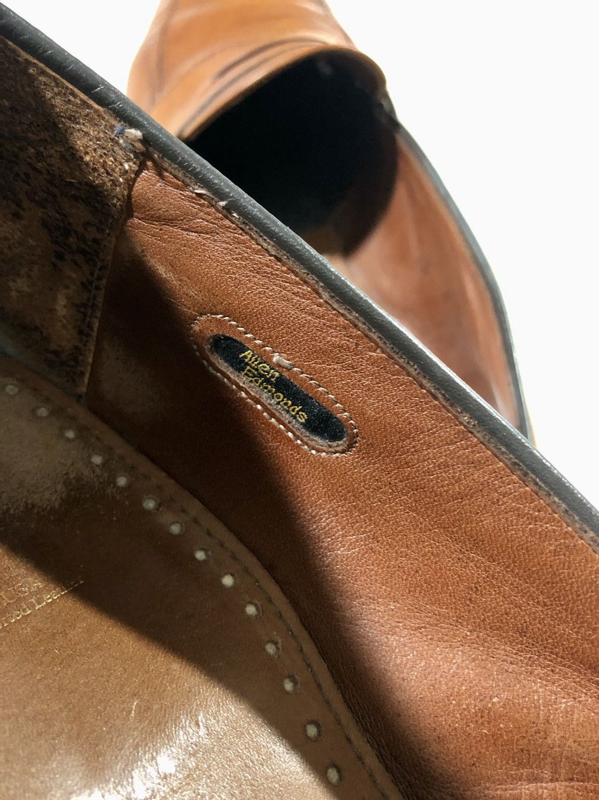 Allen Edmonds AE 🇺🇸 Tobacco Brown Leather Raised Seam Penny Loafer 12 D Size US 12 / EU 45 - 2 Thumbnail