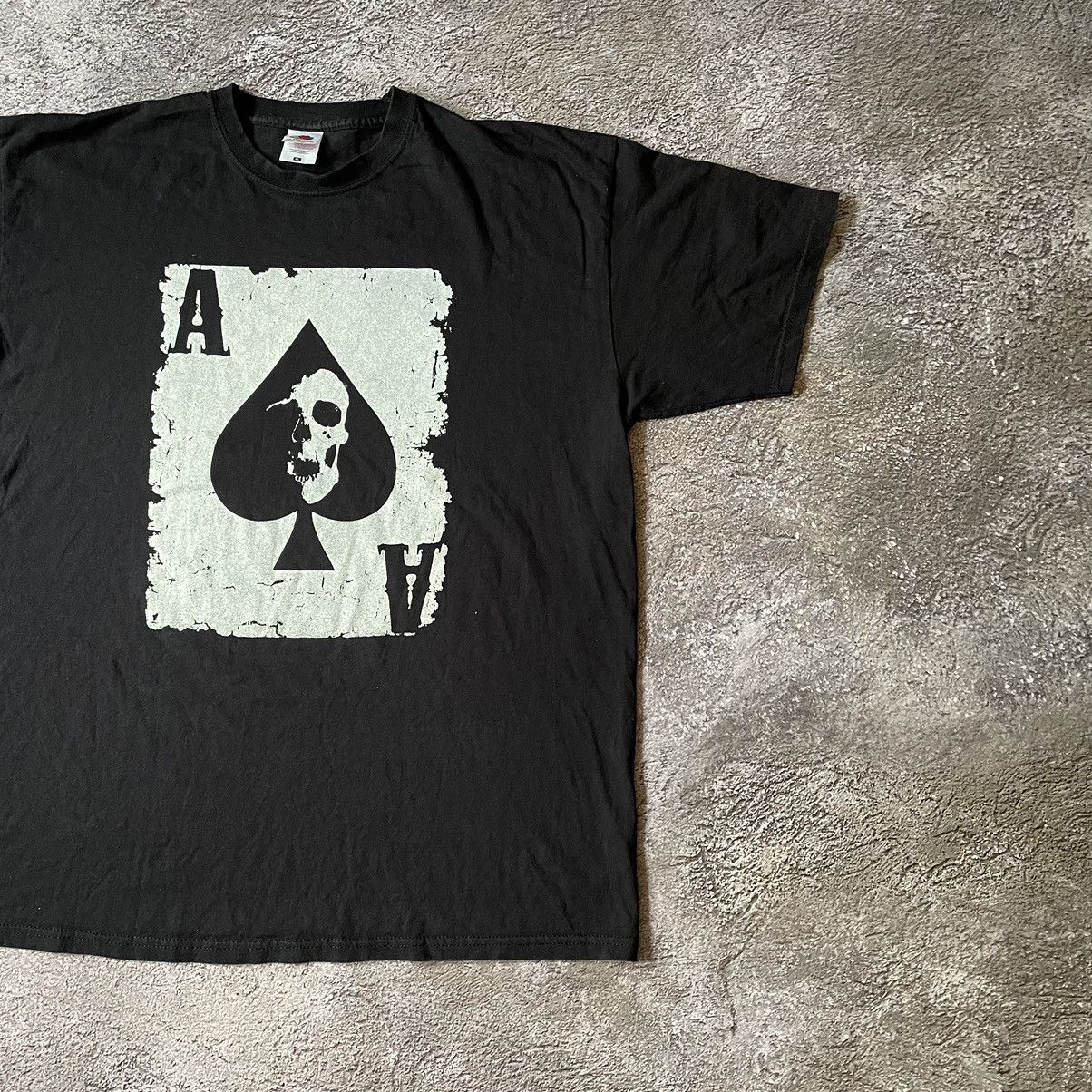 Vintage Vintage Y2K Spade Cards Graphic Tee Grunge Skater Worn In XL Size US XL / EU 56 / 4 - 2 Thumbnail