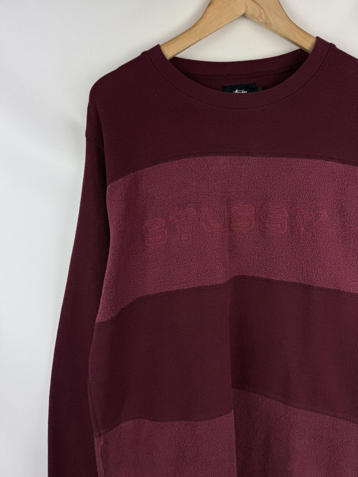 Stussy Stussy Men’s Big Logo Embroidered Sweater Pullover Size L Size US L / EU 52-54 / 3 - 2 Thumbnail