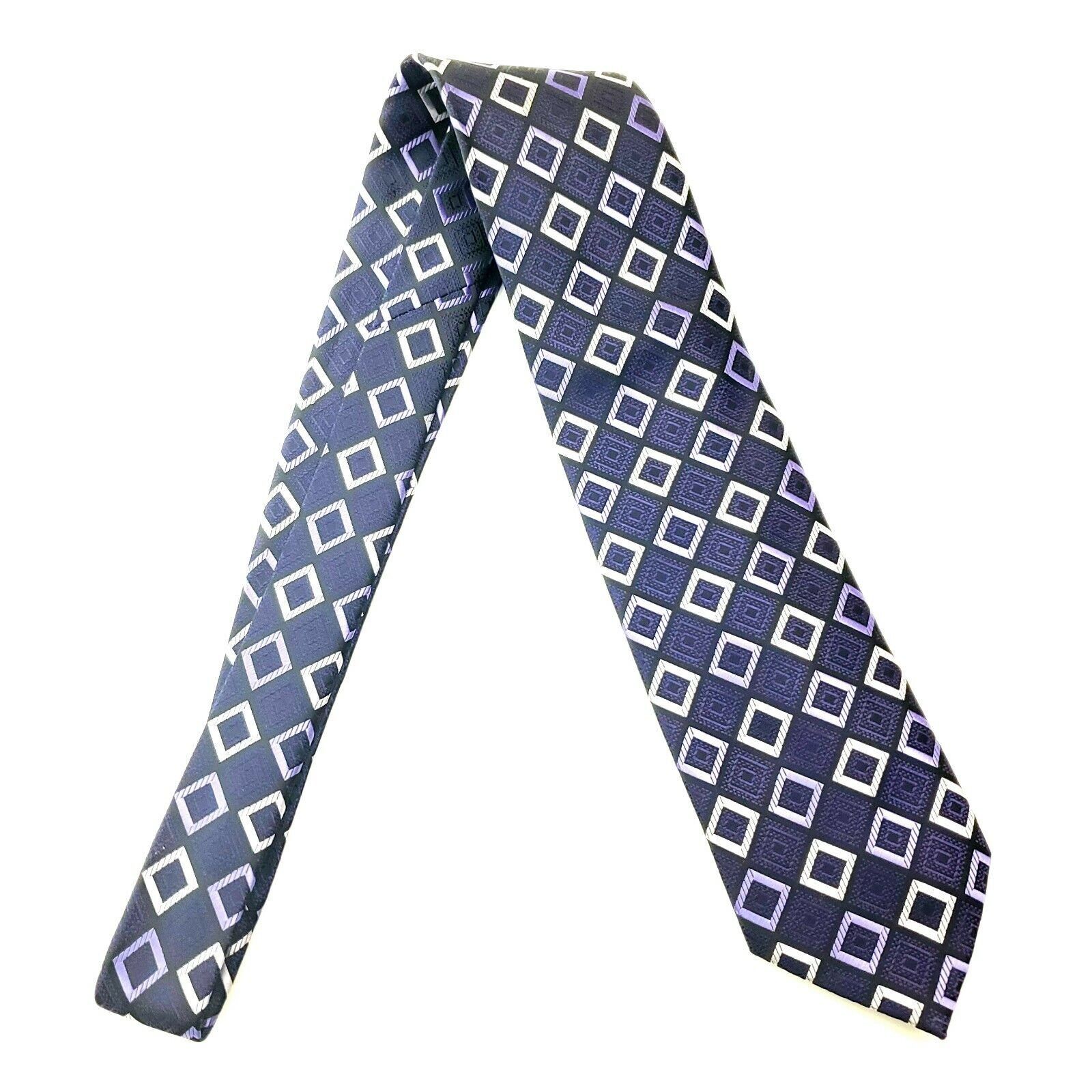 Alexander Julian Alexander Julian Colours Purple Polyester Tie Woven Classic Size ONE SIZE - 6 Thumbnail