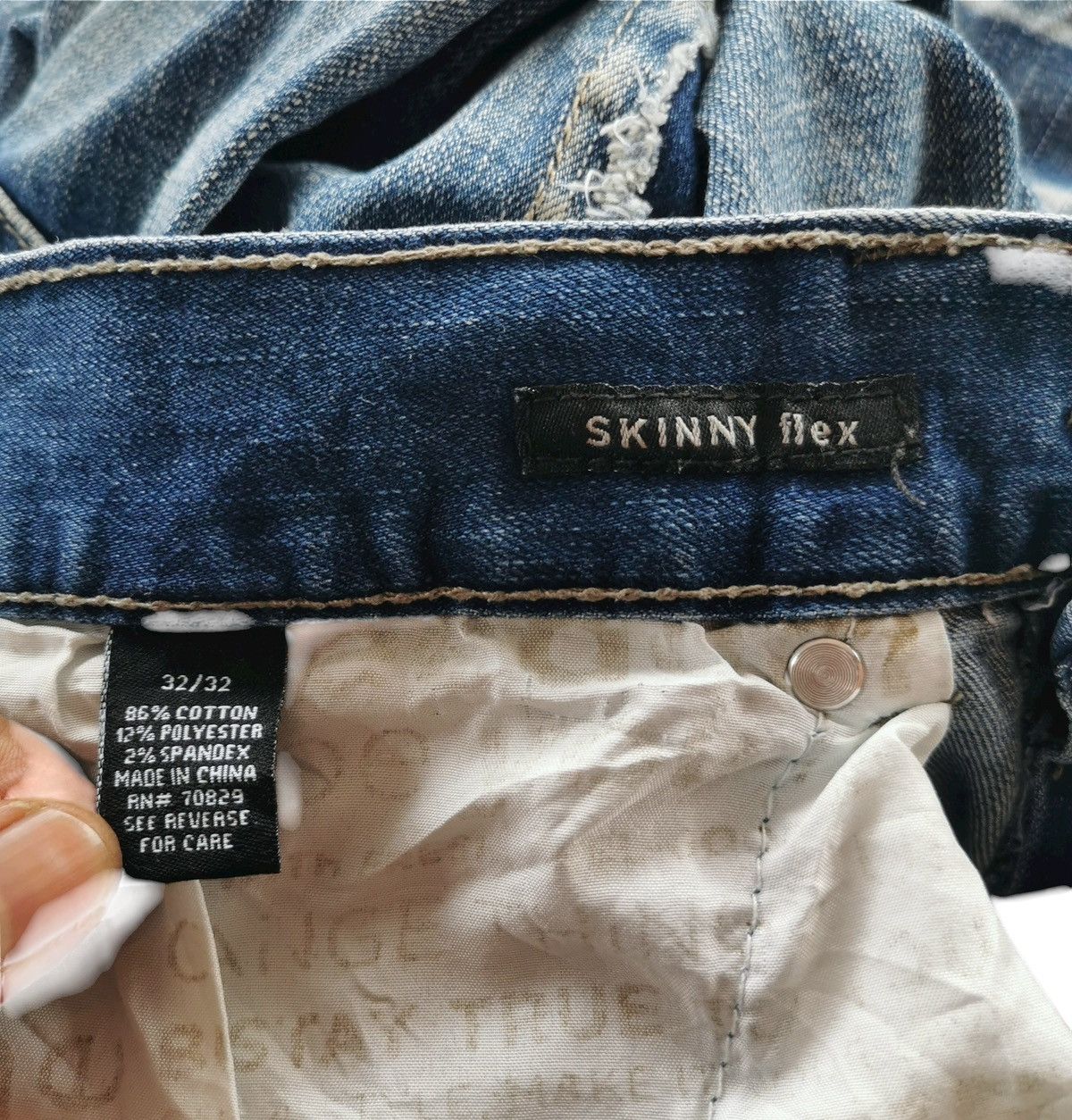 Jean Black Premium Skinny Flex Biker Jeans Like Balmain Jeans Size US 32 / EU 48 - 9 Thumbnail